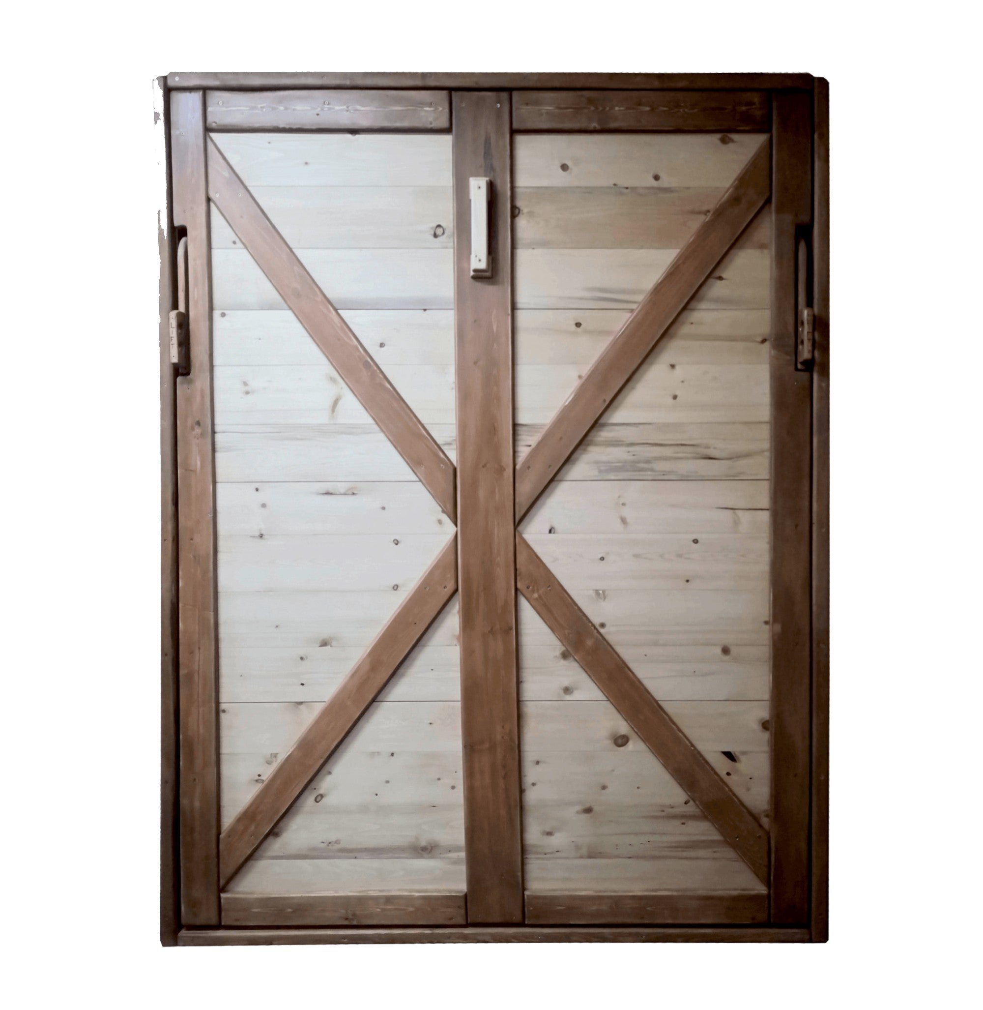 Double Murphy Bed - Natural Pine - Kootenay Murphy Beds