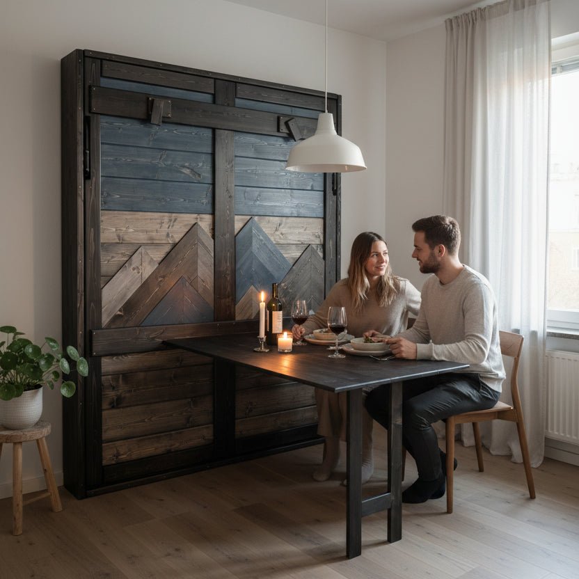Murphy Bed With Dining Table -Blue Mountains - Kootenay Murphy Beds