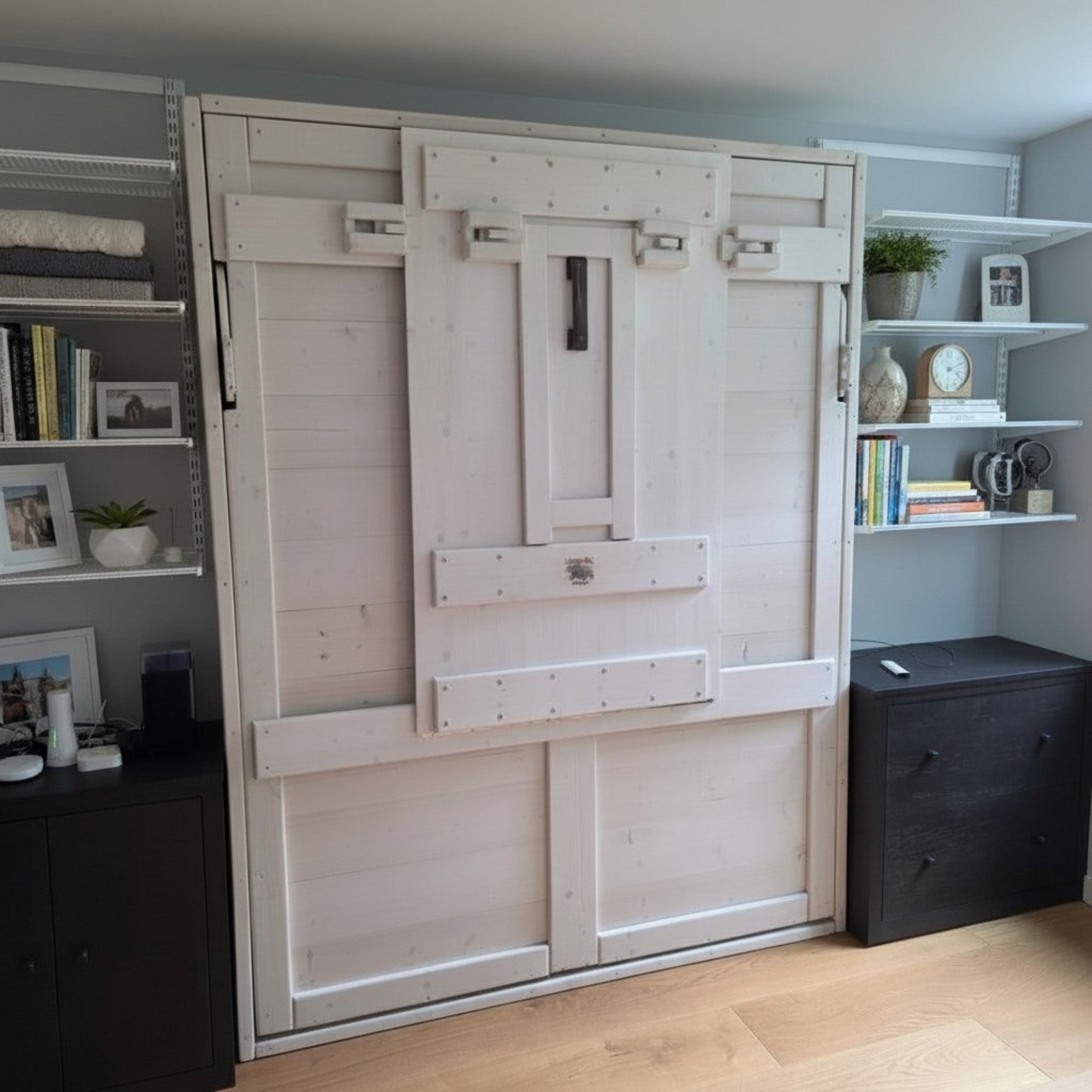 Murphy Bed With Dining Table White - Kootenay Murphy Beds