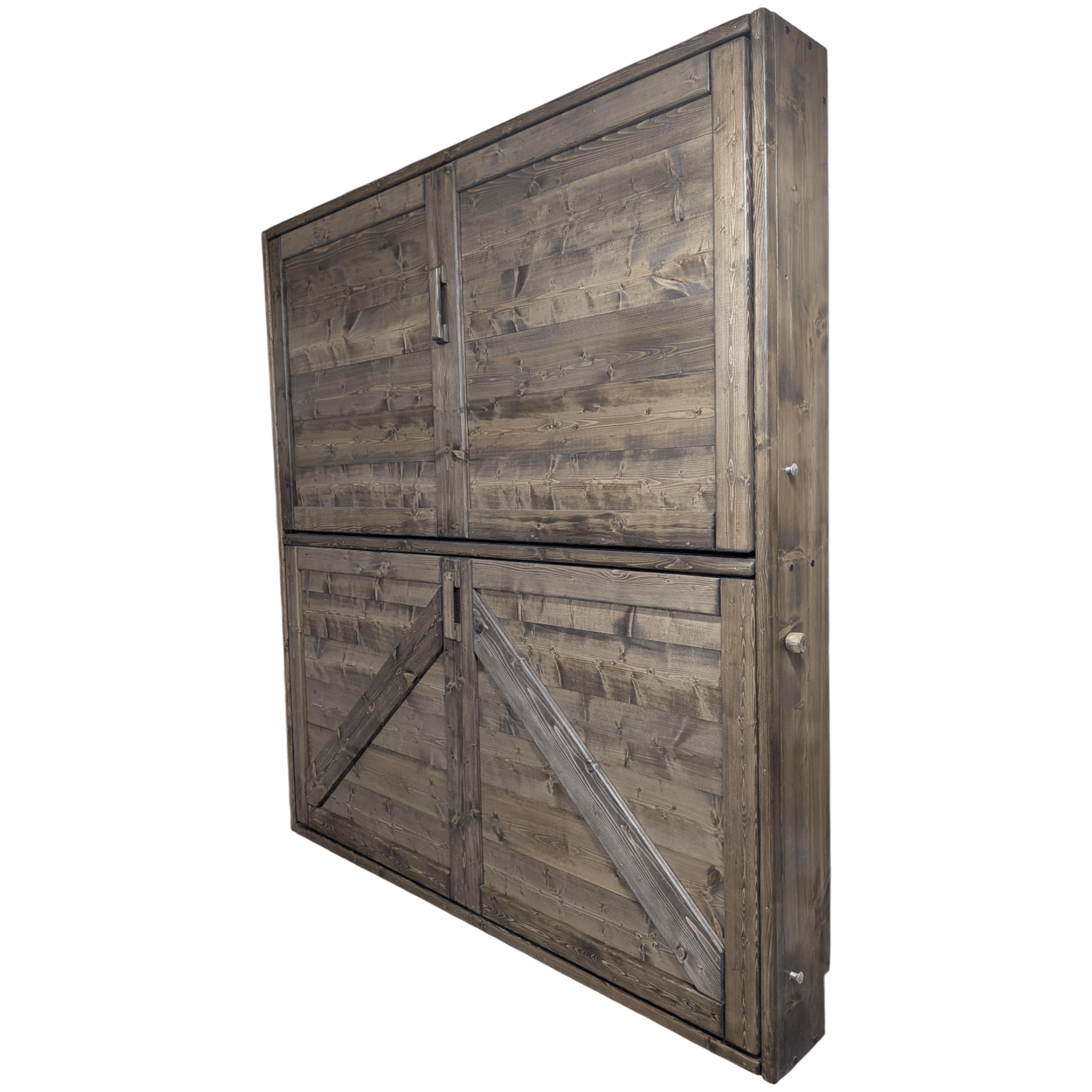 Murphy Bunks - Walnut - Kootenay Murphy Beds