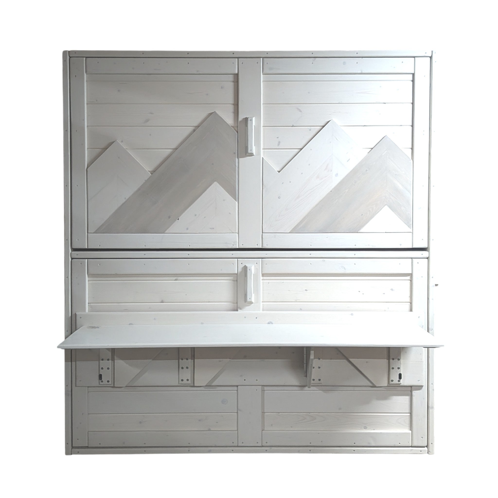 Murphy Bunks - White - Kootenay Murphy Beds