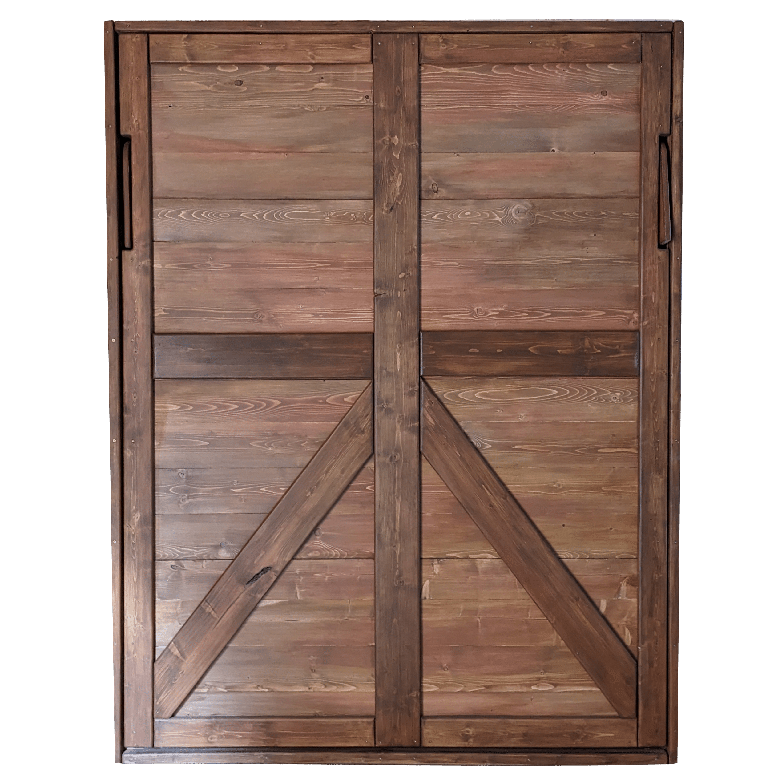 Queen Murphy Bed - Earthy Tones - Kootenay Murphy Beds