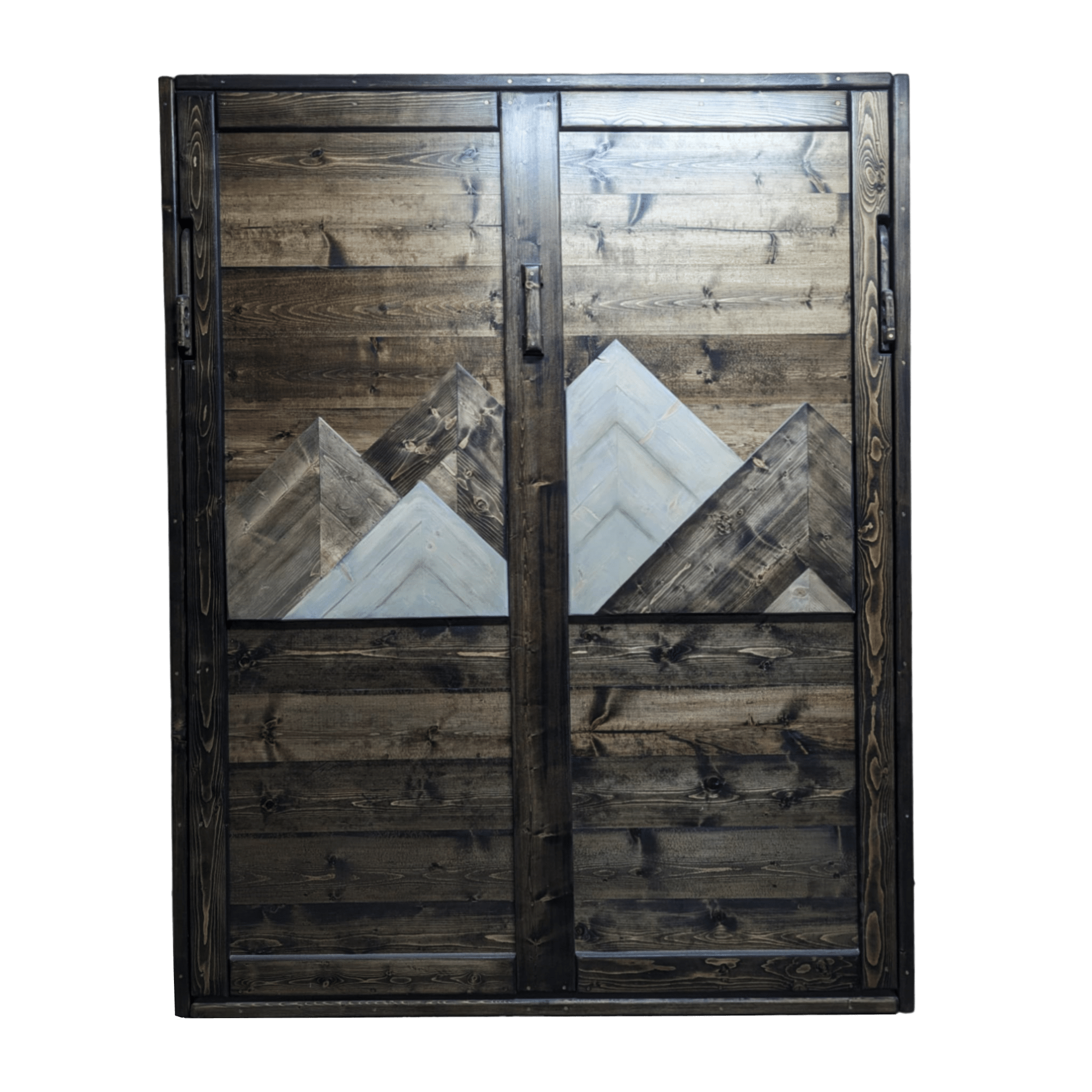 Queen Murphy Bed - Gray Mountains - Kootenay Murphy Beds