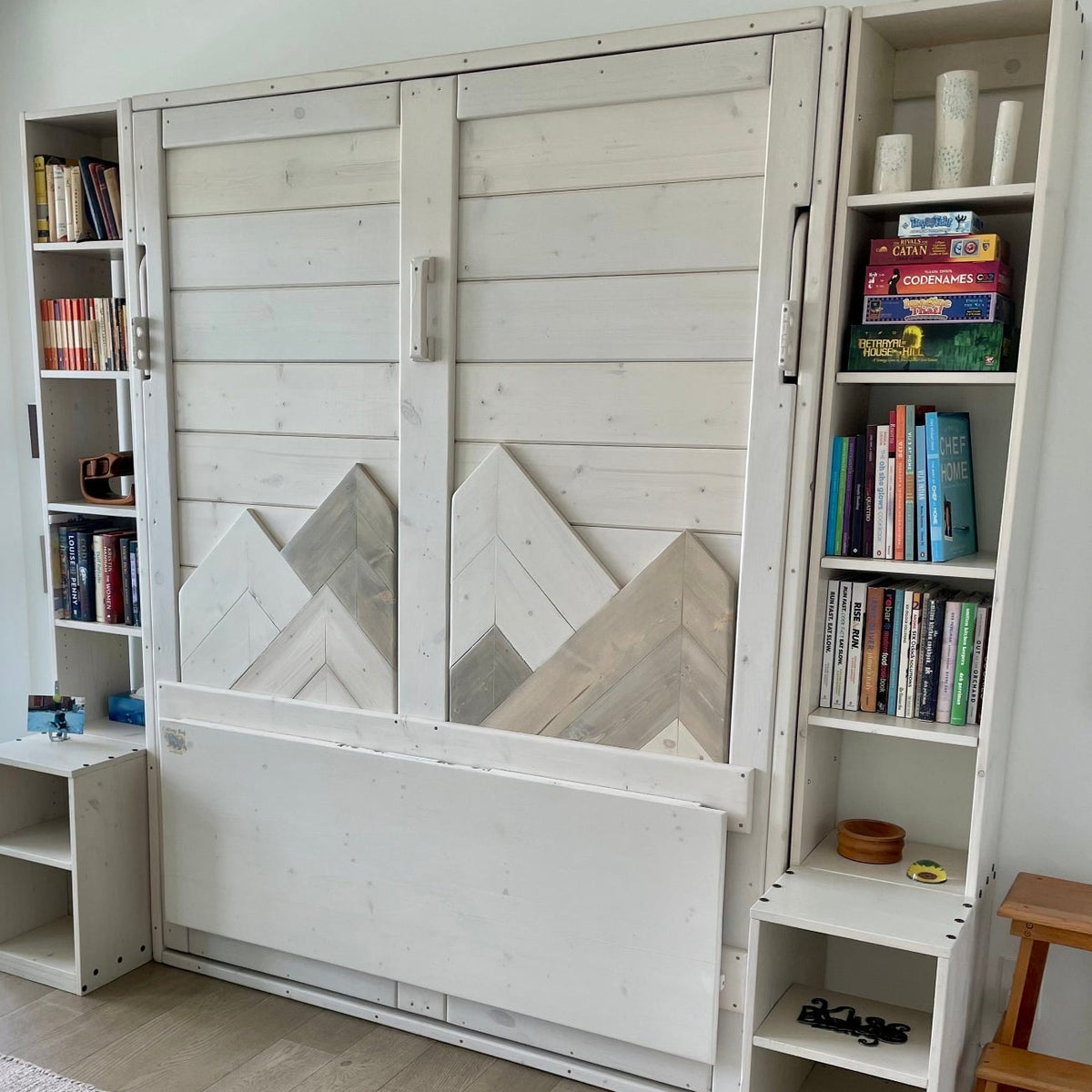 Side Shelf for Vertical Murphy Bed up to 88"High x 24" Width - Kootenay Murphy Beds