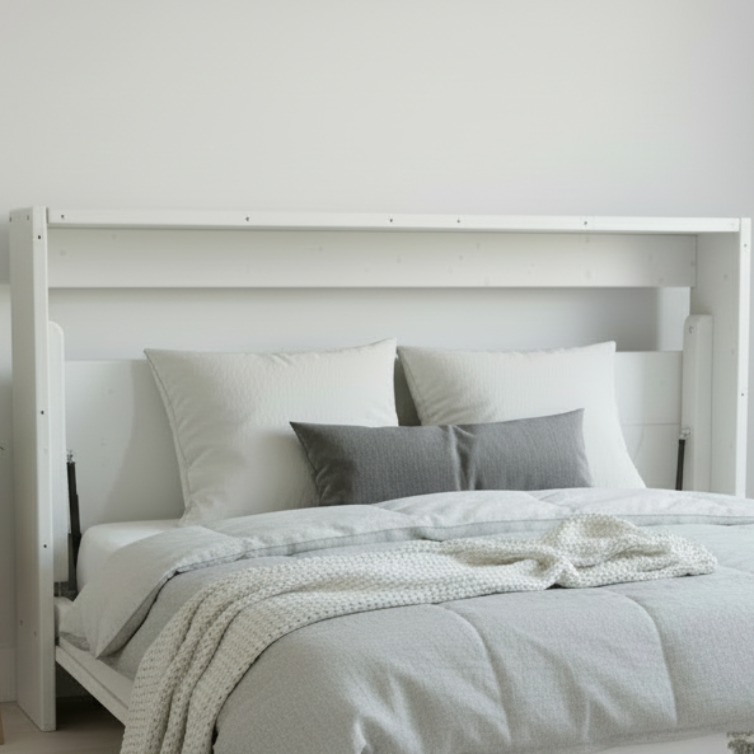 Twin Murphy Bed Horizontal Snowflake - Kootenay Murphy Beds
