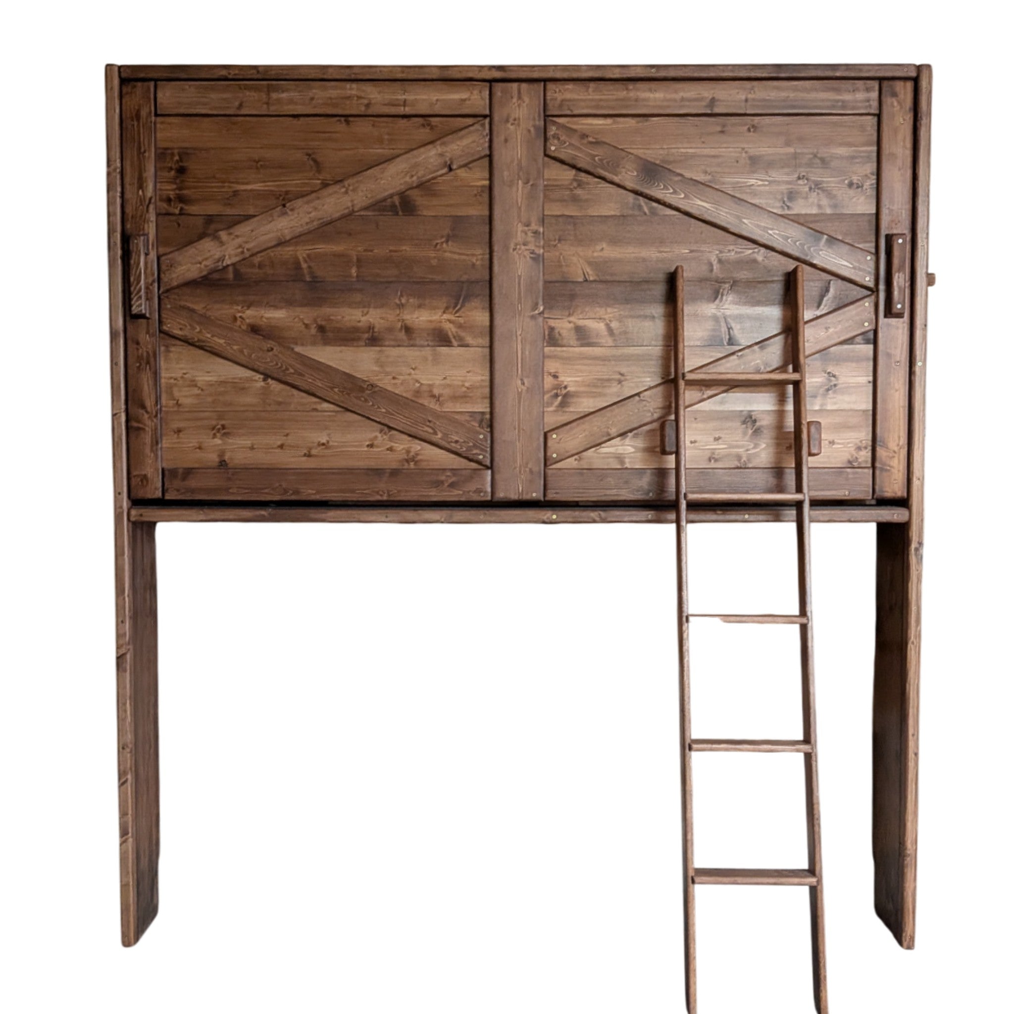 Twin Murphy Loft - American Chestnut - Kootenay Murphy Beds