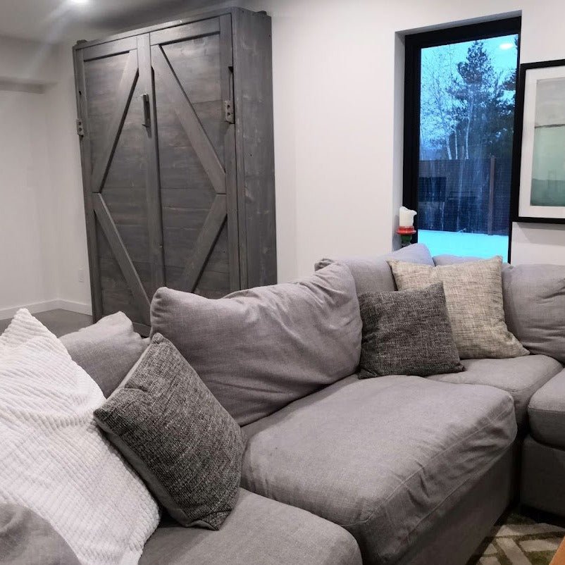 Double Murphy Bed - Blue - Kootenay Murphy Beds