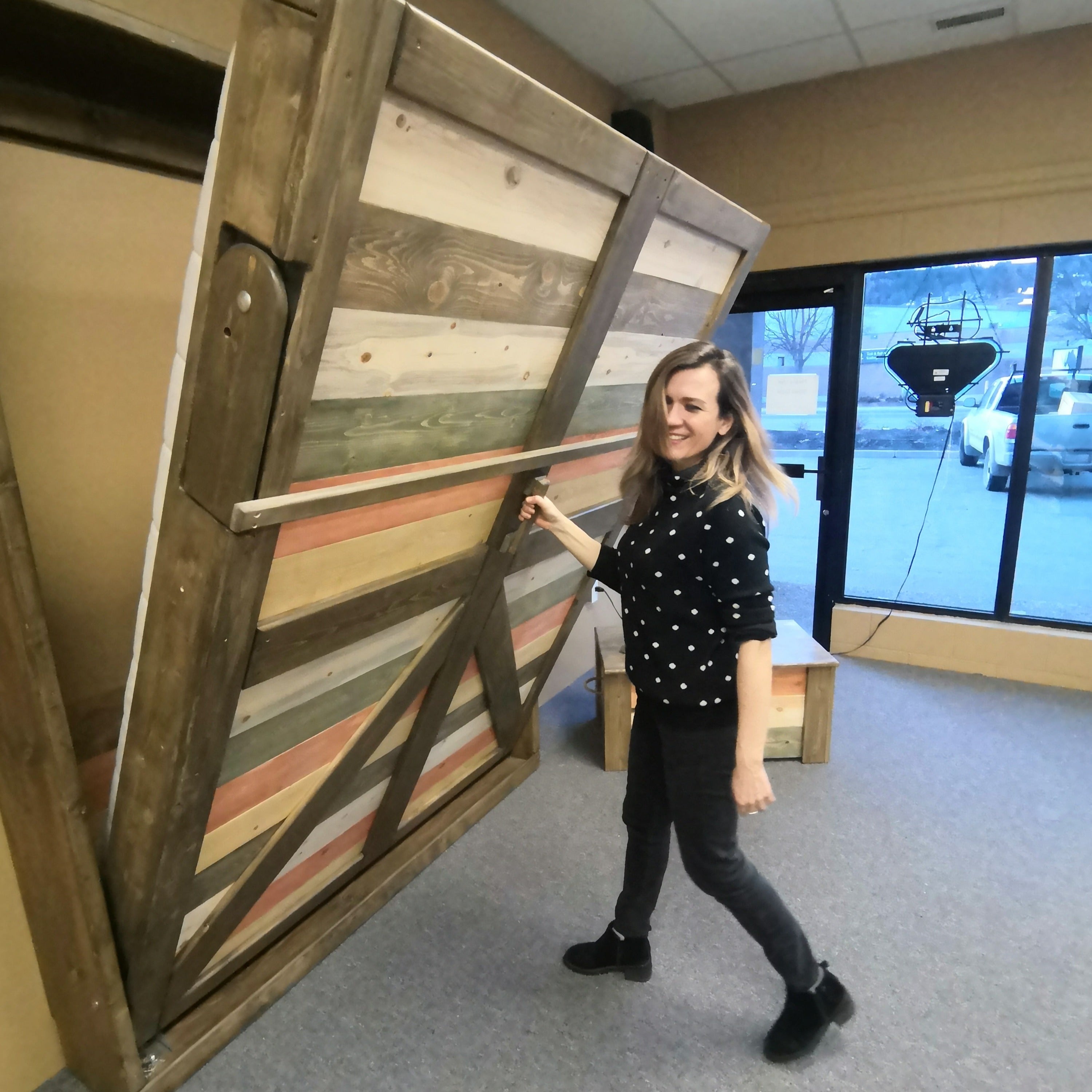 Double Murphy Bed - Signature Red - Kootenay Murphy Beds