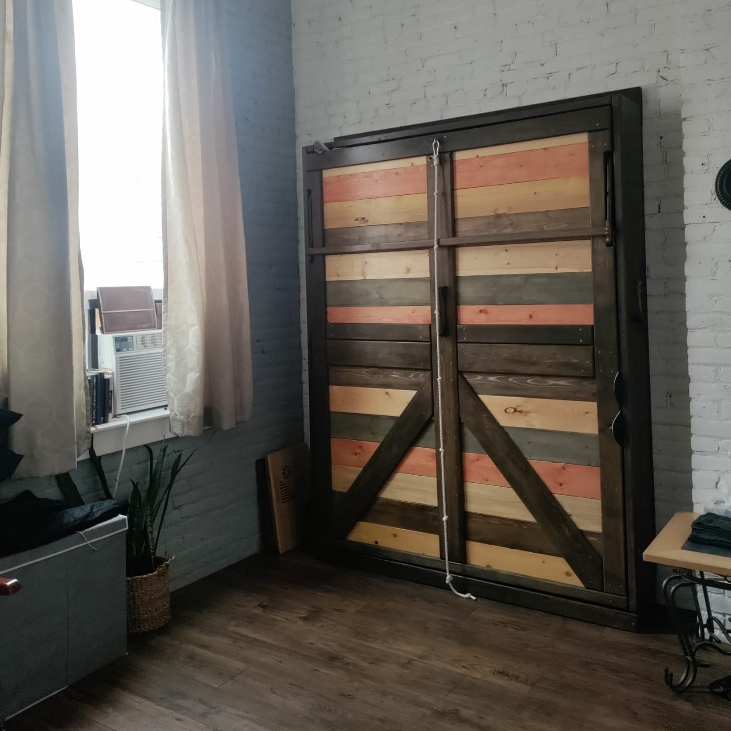 Double Murphy Bed - Signature Red - Kootenay Murphy Beds