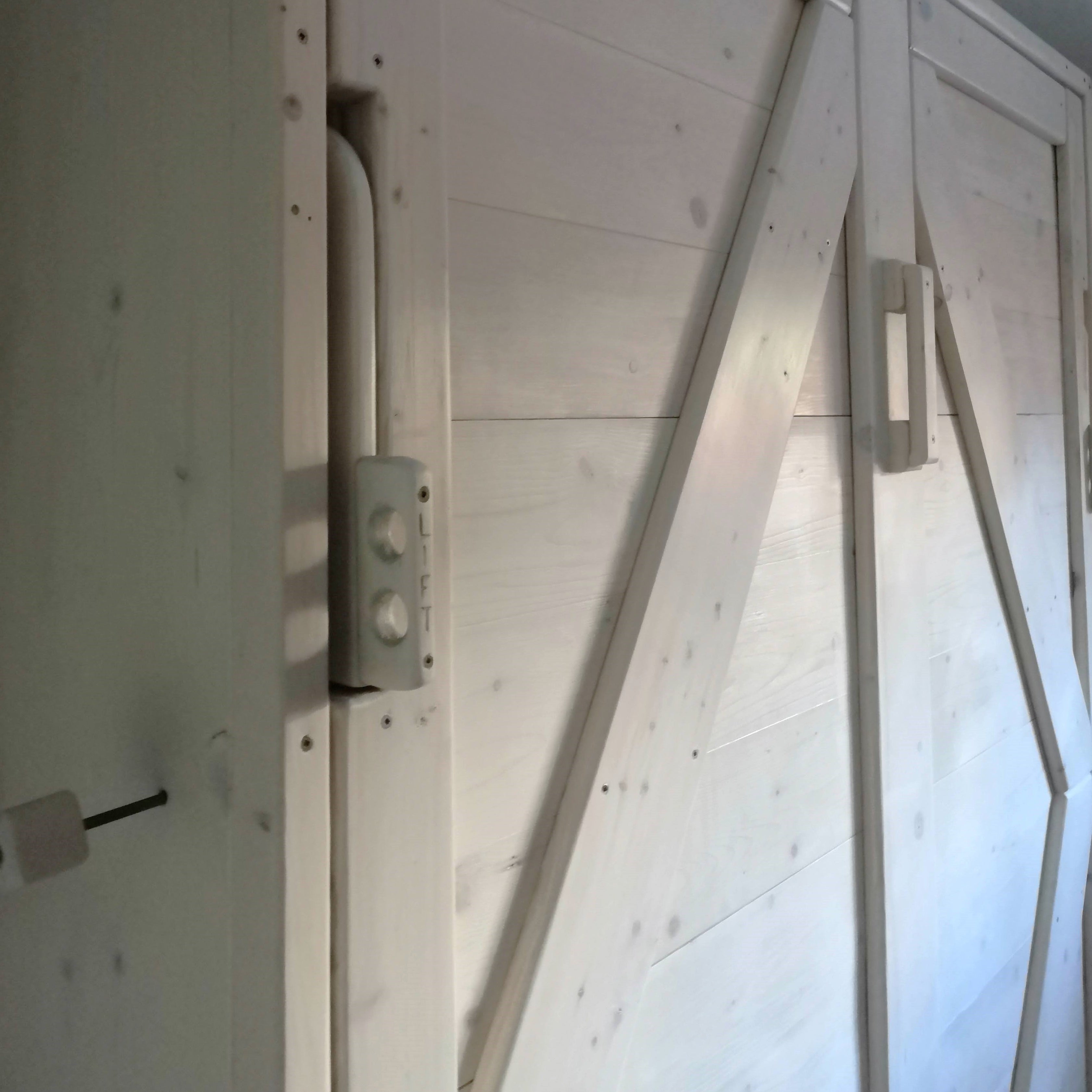 Double Murphy Bed - White Wash - Kootenay Murphy Beds