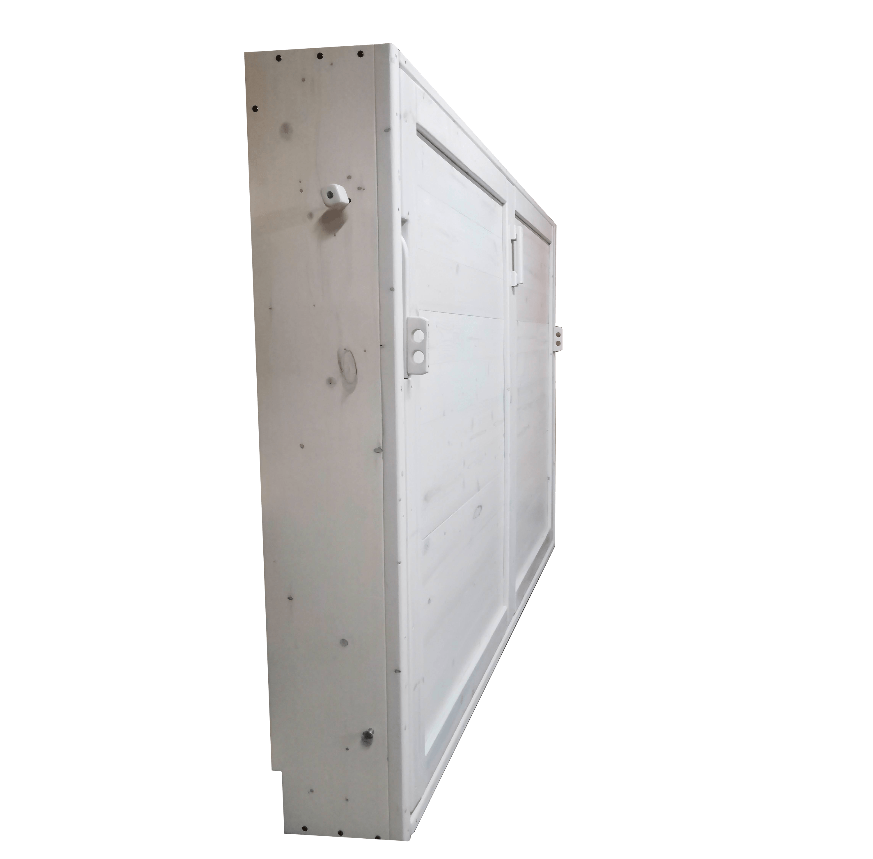 Horizontal Murphy Bed - White - Kootenay Murphy Beds