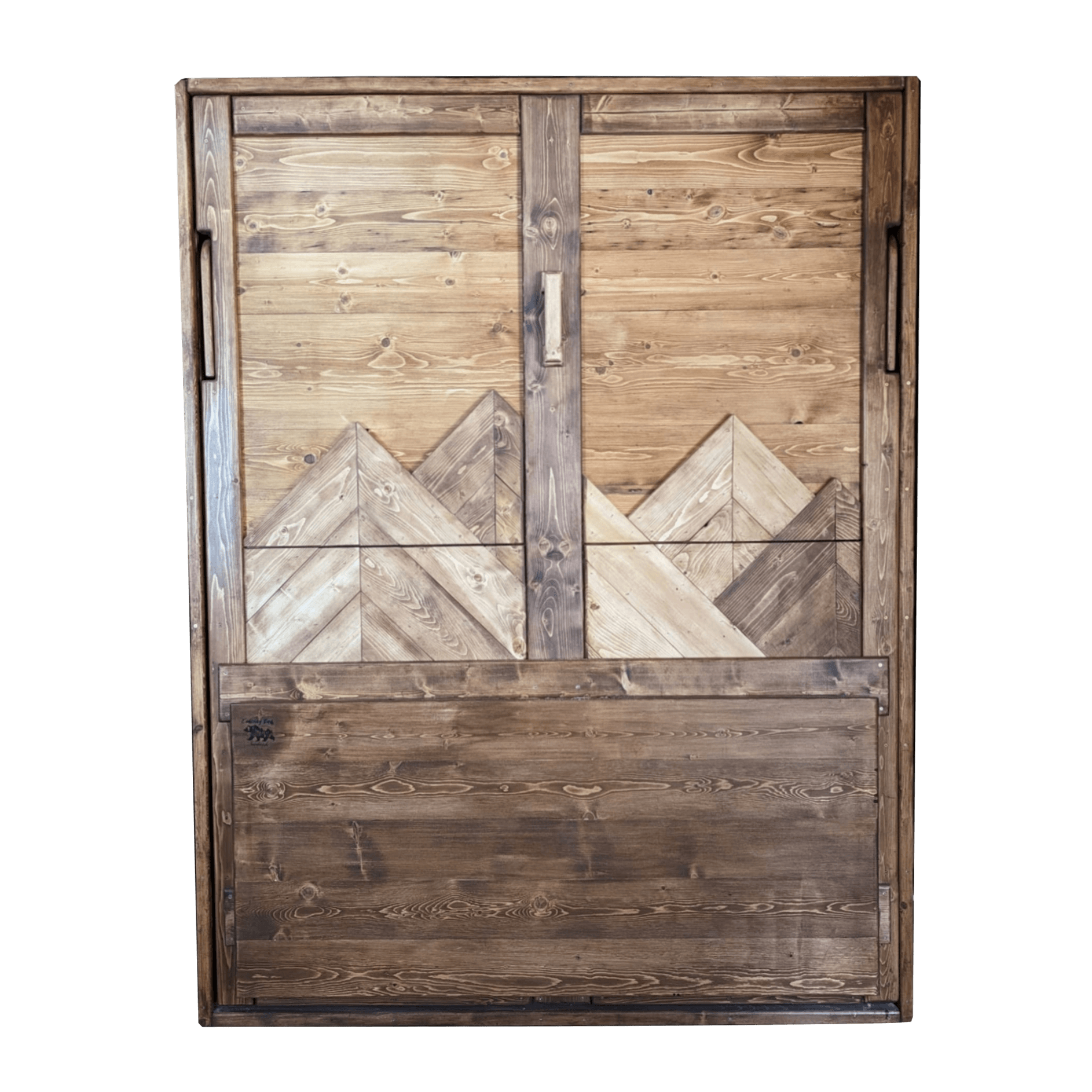 Murphy Bed With Desk - Brown Mountains - Kootenay Murphy Beds