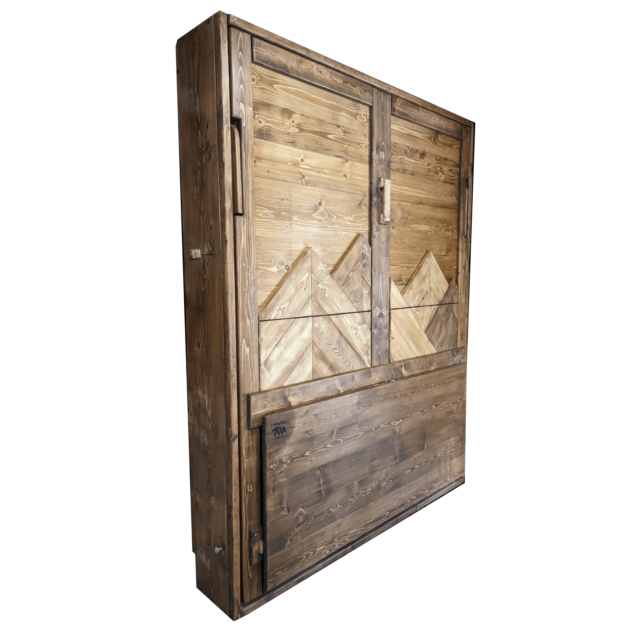 Murphy Bed With Desk - Brown Mountains - Kootenay Murphy Beds