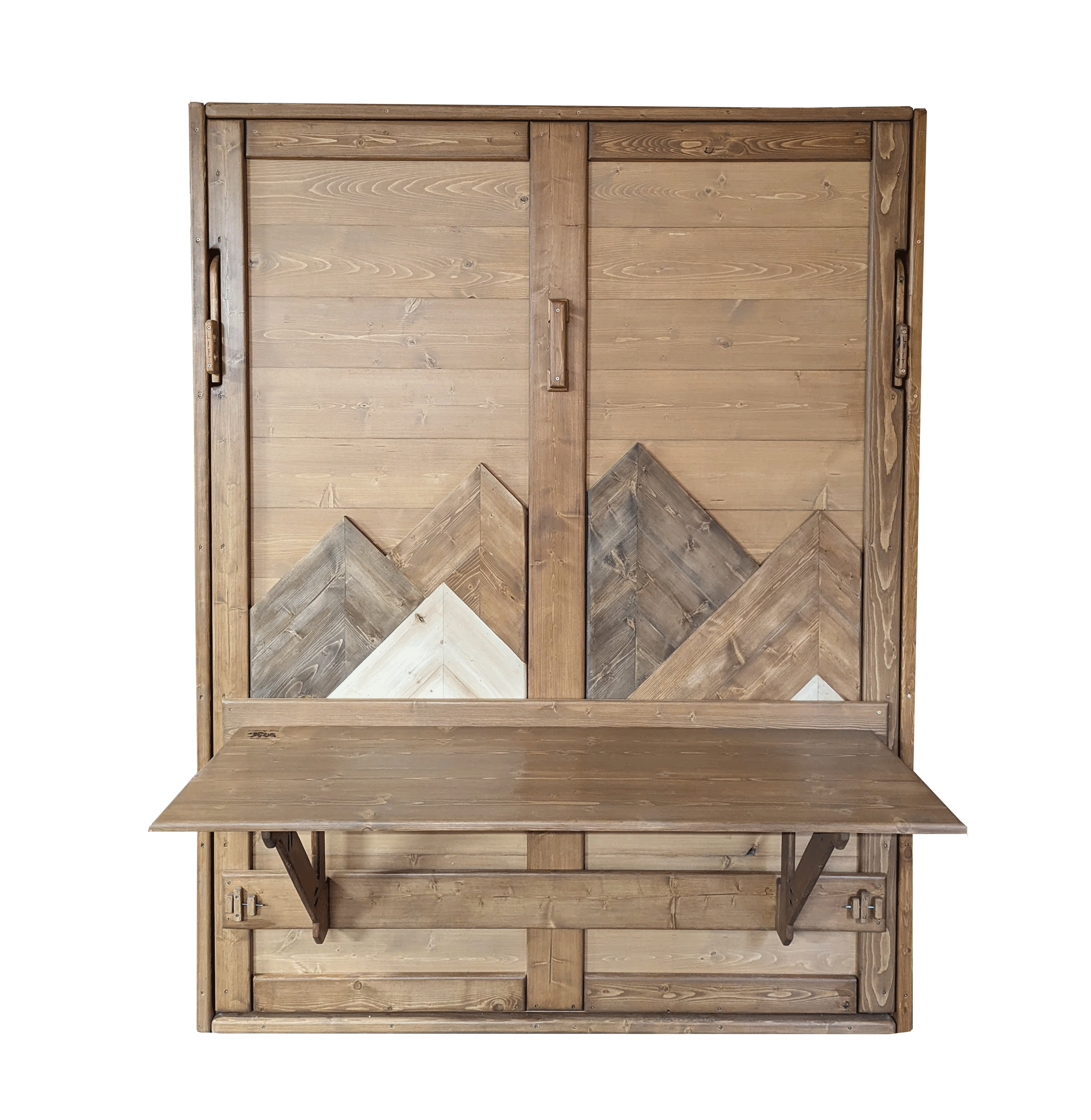 Murphy Bed With Desk - Cedar Mountains - Kootenay Murphy Beds