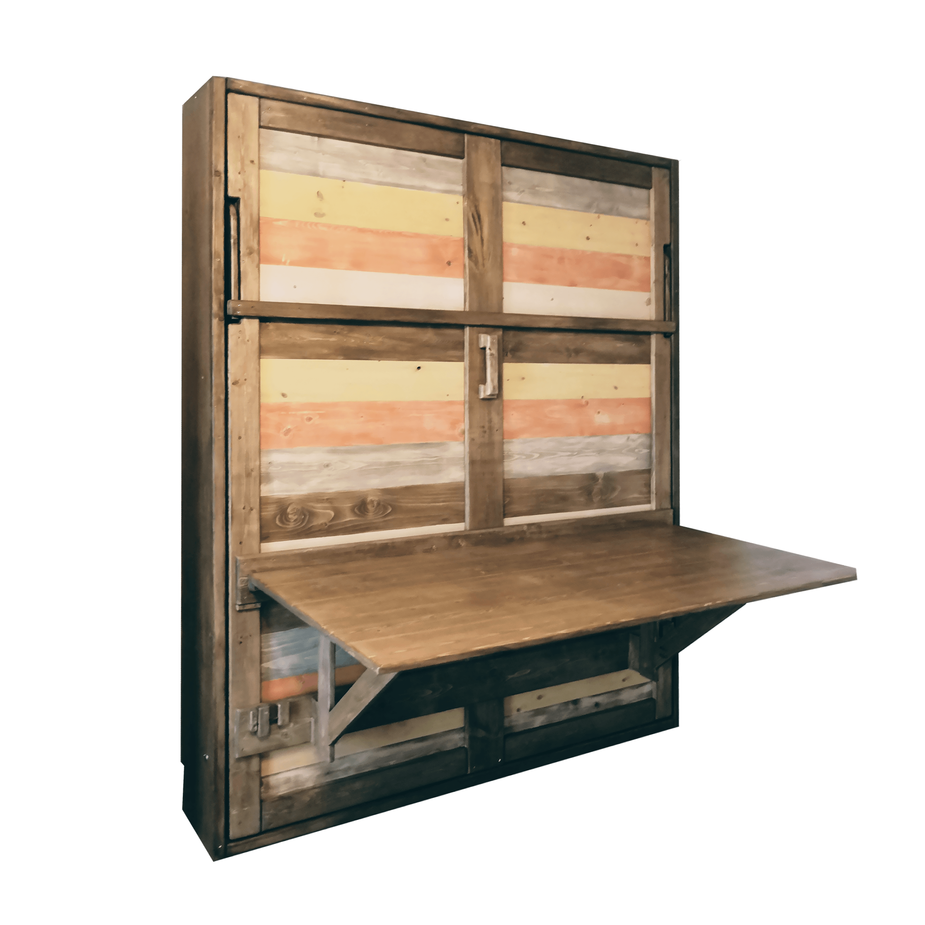 Murphy Bed With Desk - Signature Red