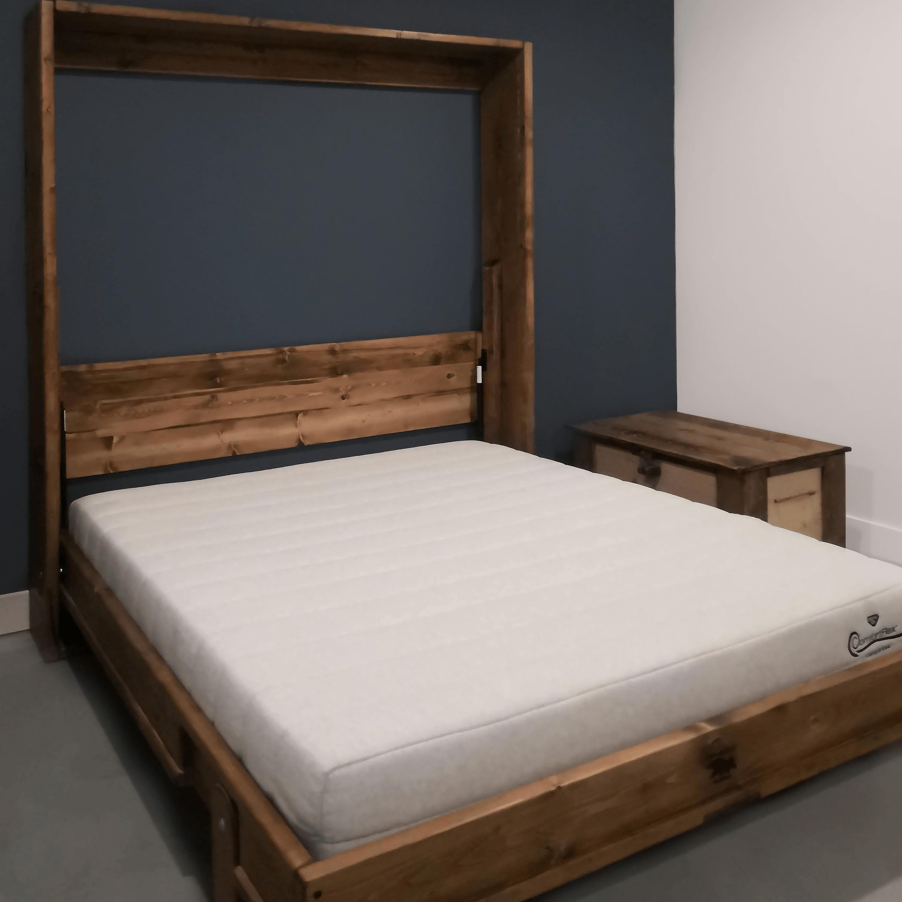 Murphy Bed With Desk - Walnut