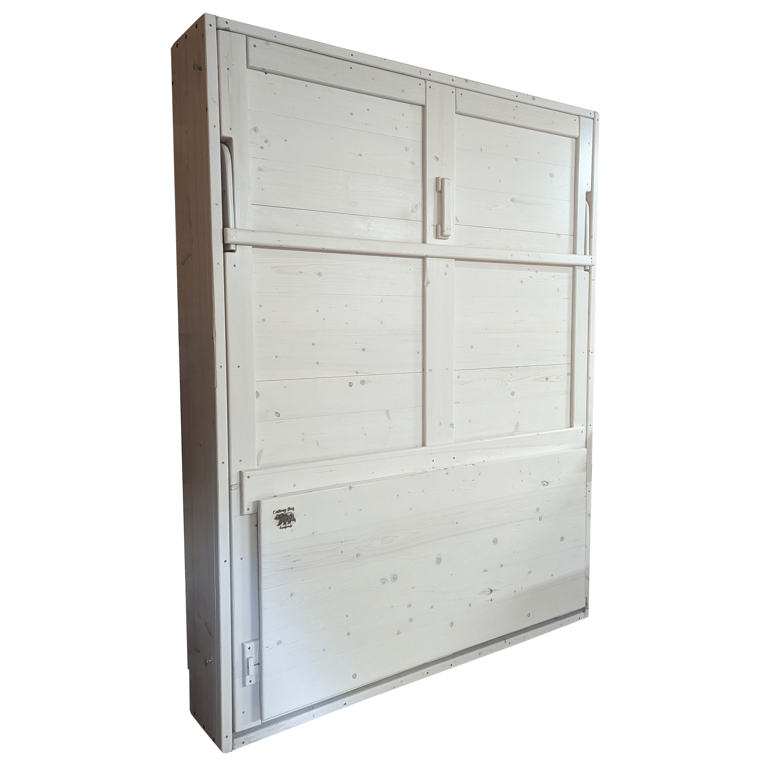 Murphy Bed With Desk - White