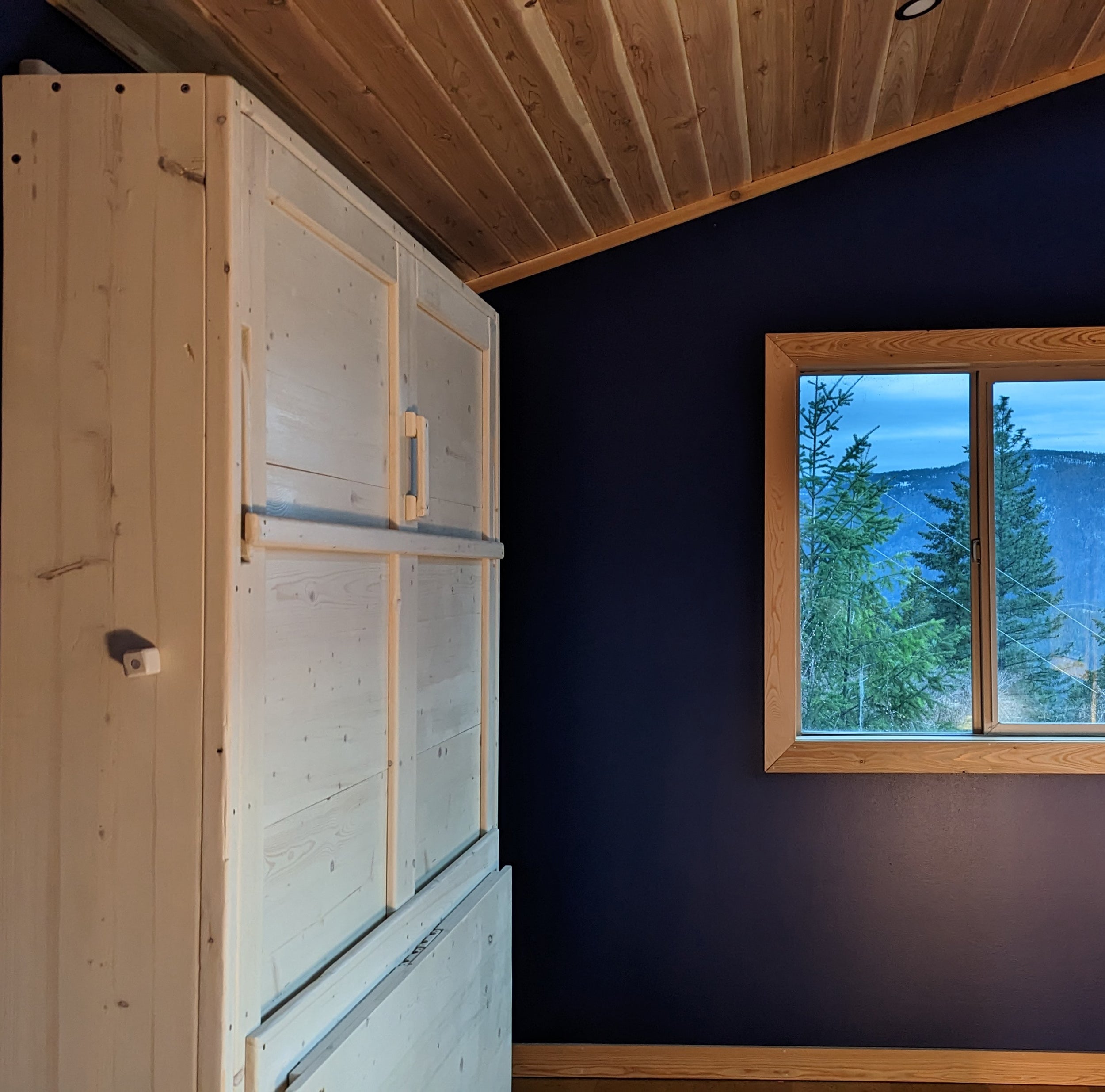 Murphy Bed With Desk - White - Kootenay Murphy Beds