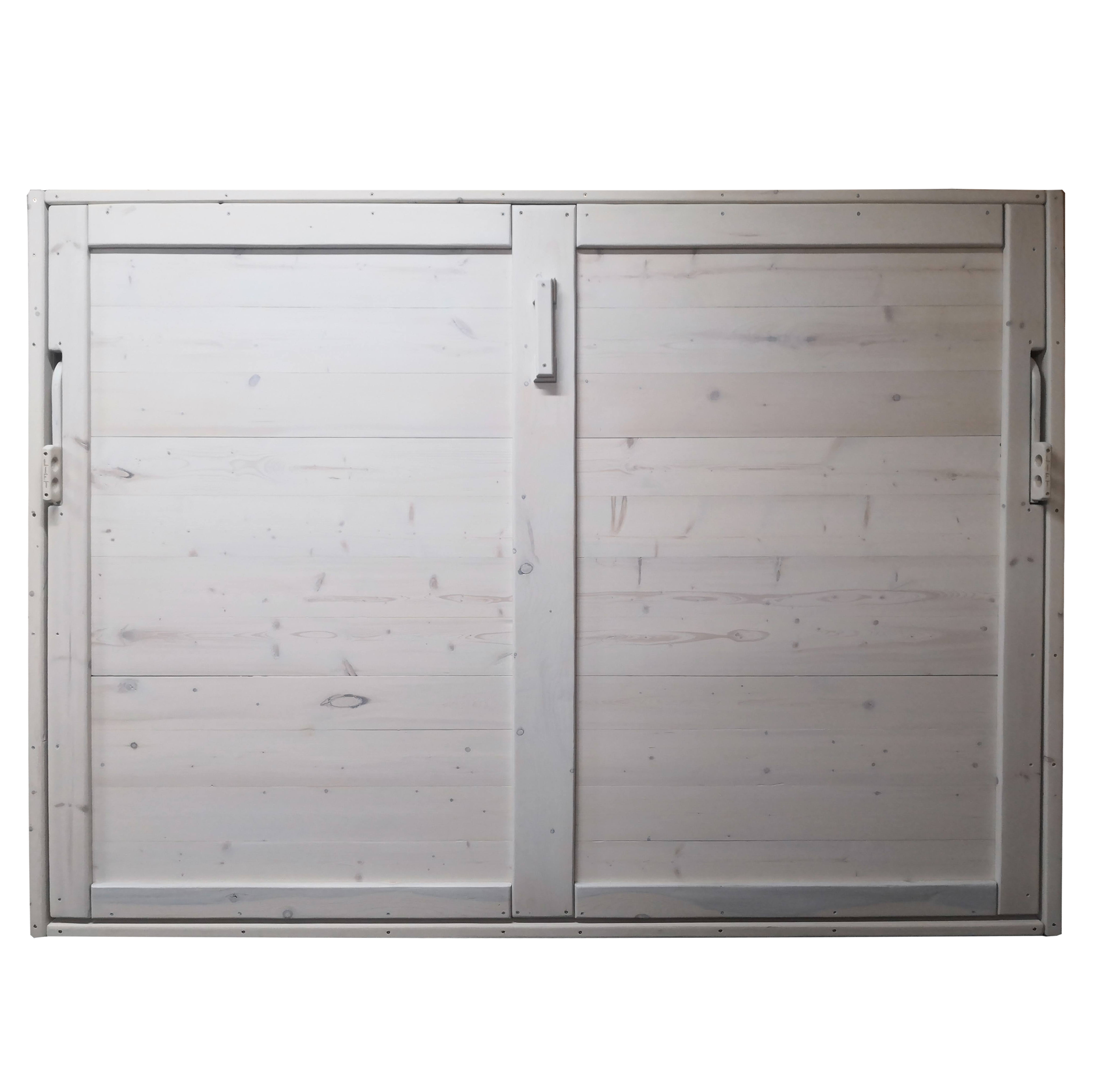 Horizontal Murphy Bed - White