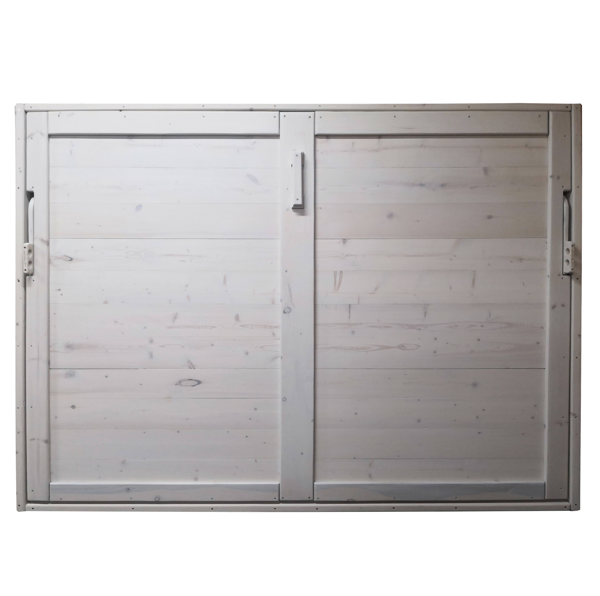 White Horizontal Murphy Bed Canadian Real Wood Wall Beds