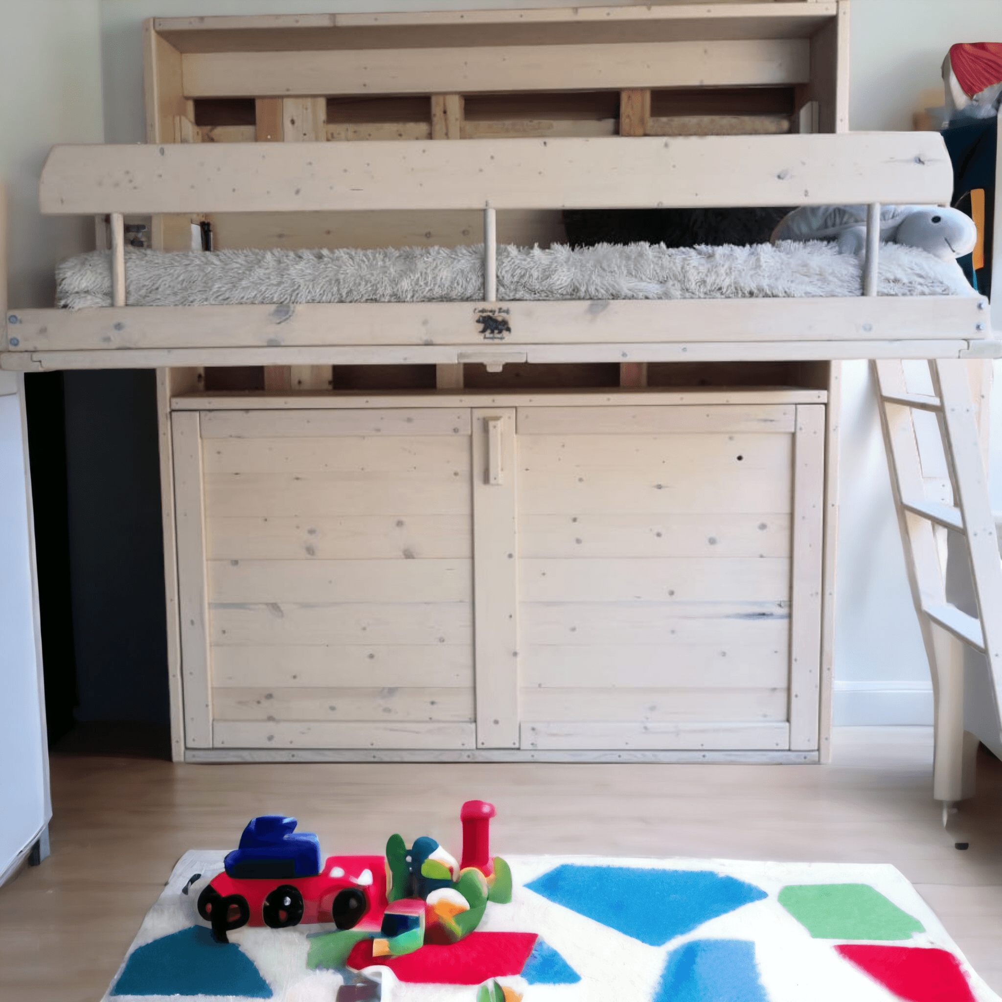 Murphy Bunks - White - Kootenay Murphy Beds