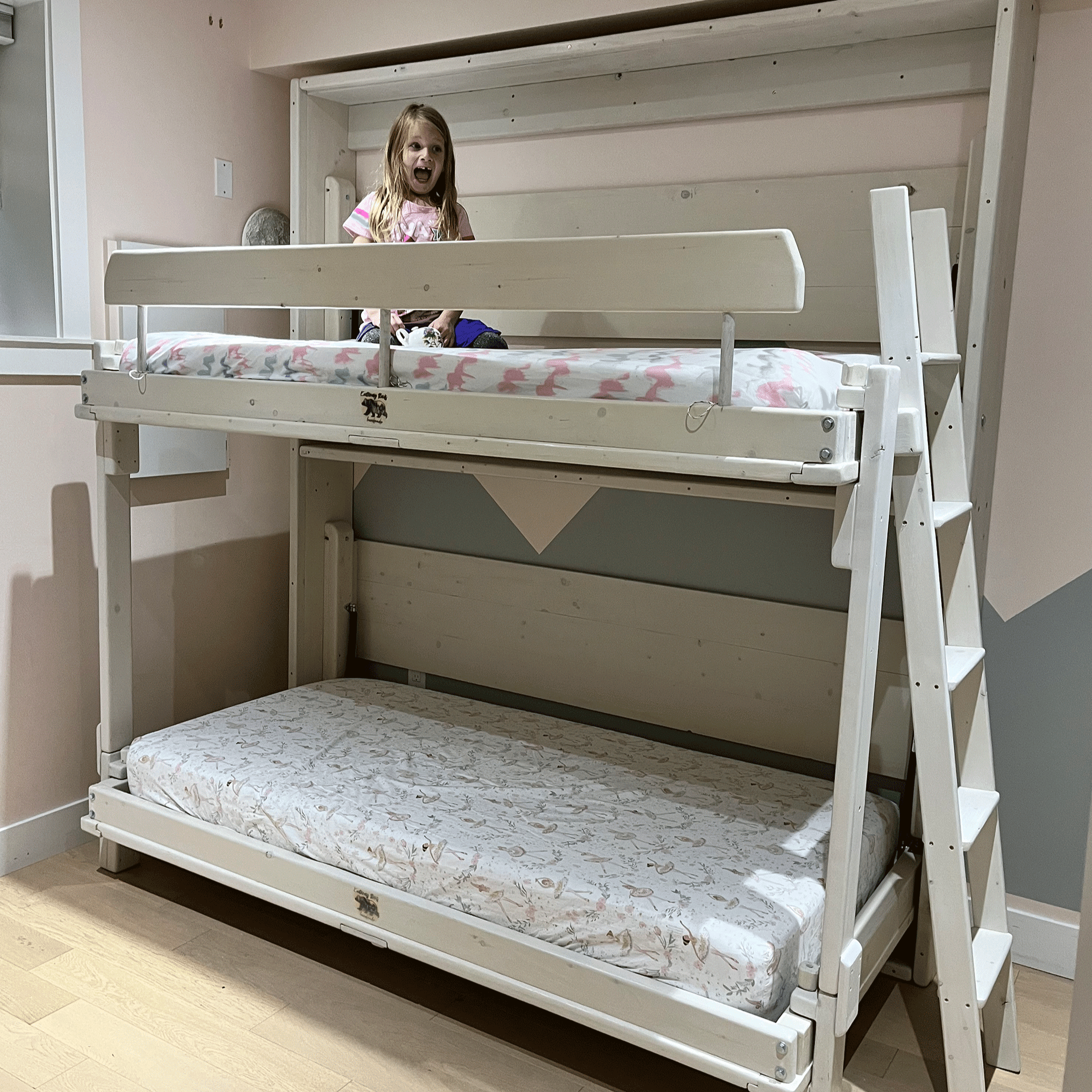 Murphy Bunks - White - Kootenay Murphy Beds