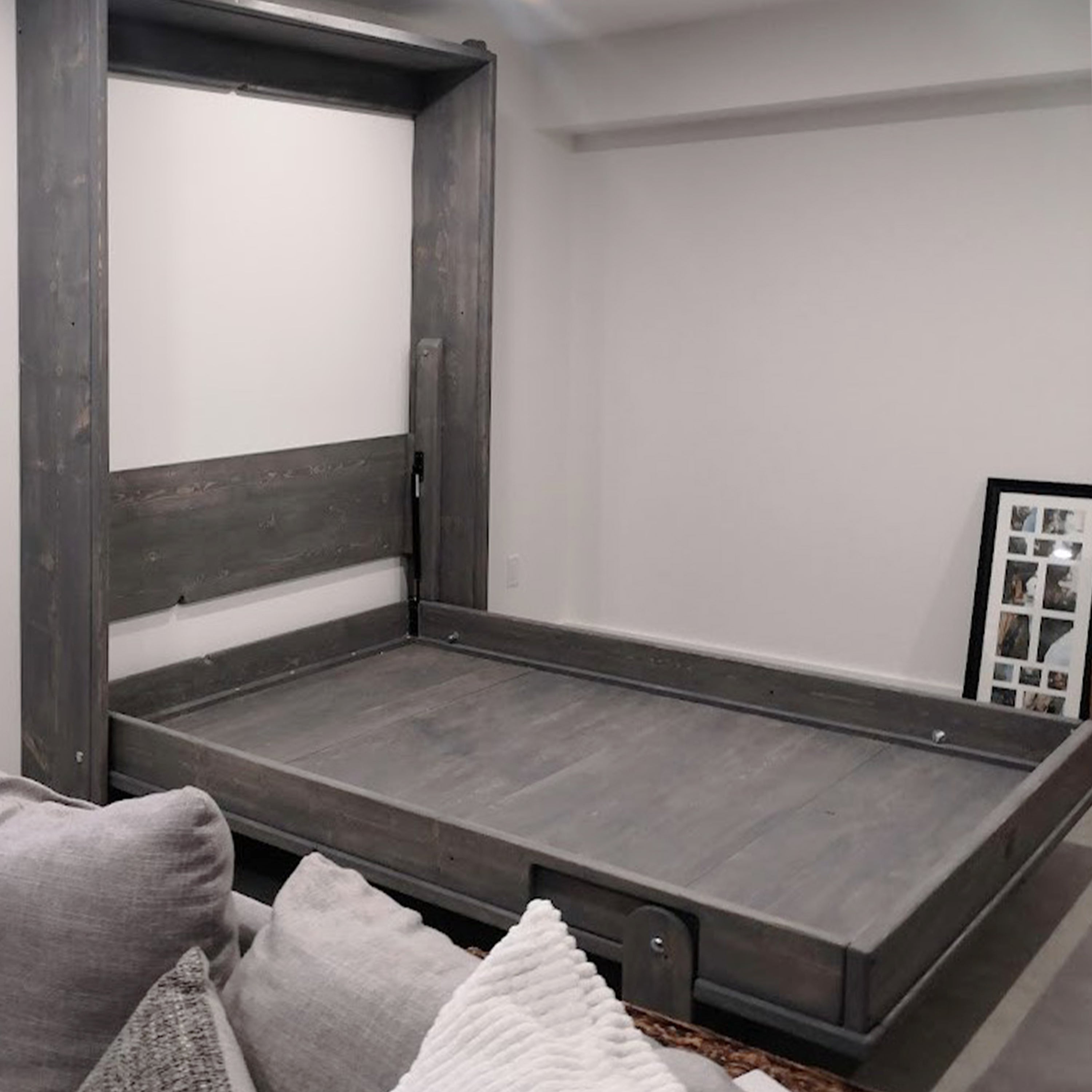 Queen Murphy Bed - Blue