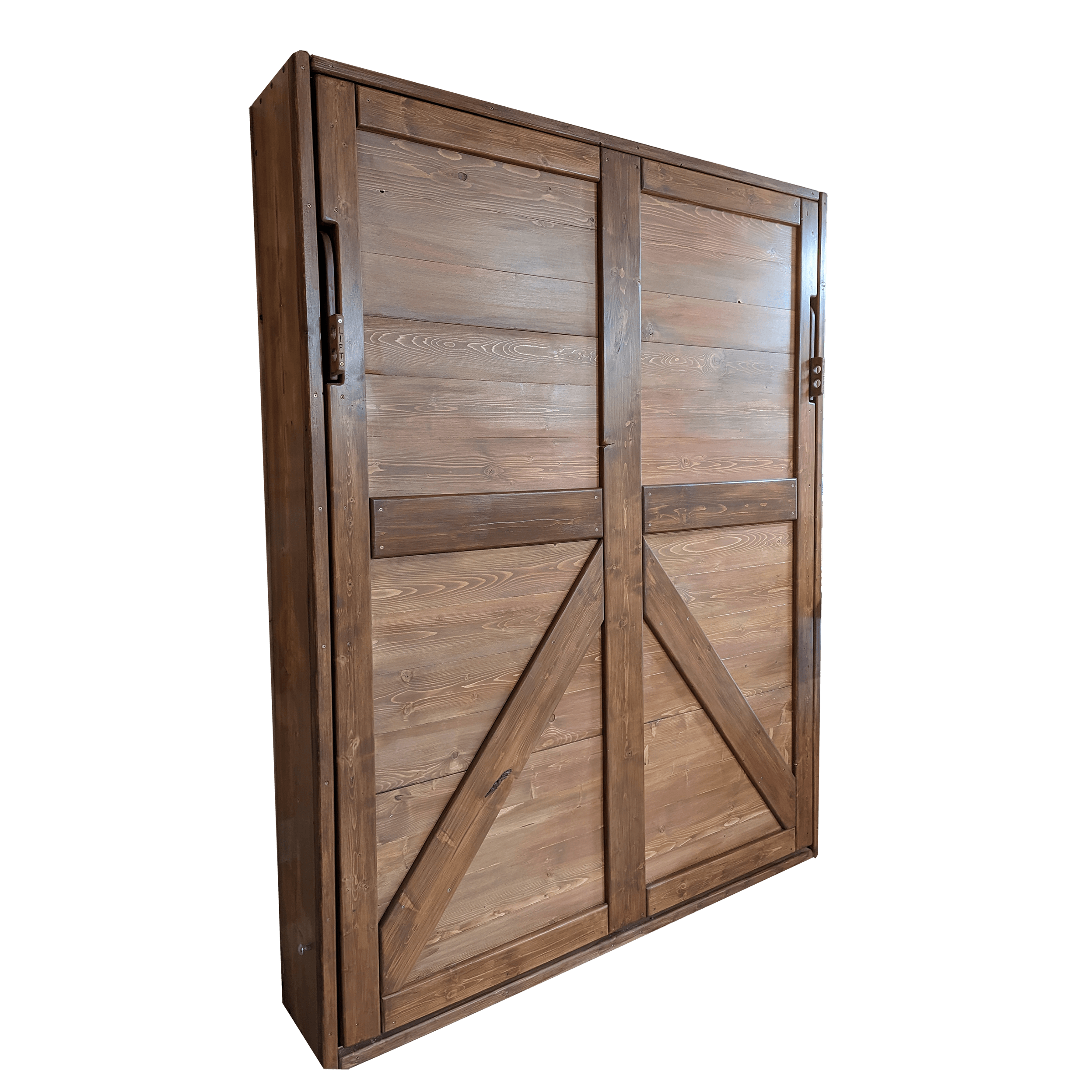 Queen Murphy Bed - Earthy Tones - Kootenay Murphy Beds
