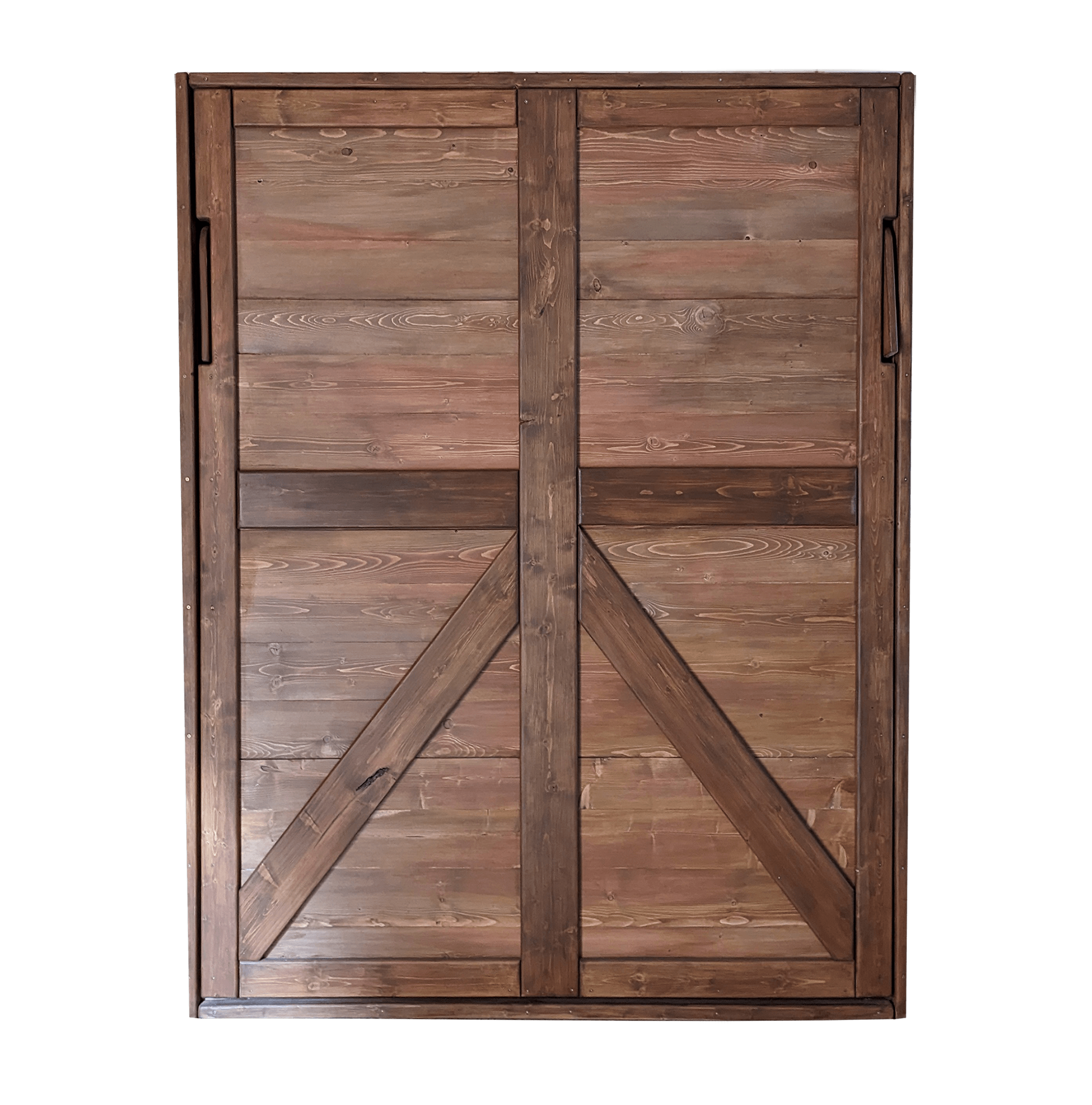 Queen Murphy Bed - Earthy Tones - Kootenay Murphy Beds