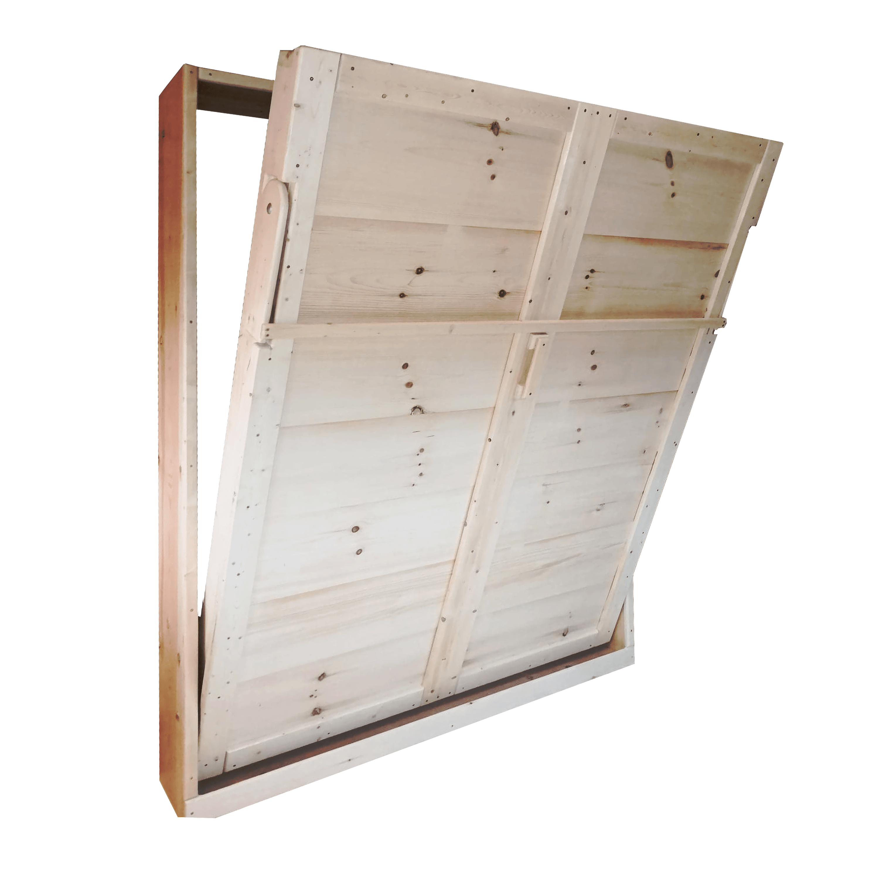 Queen Murphy Bed - Natural Pine