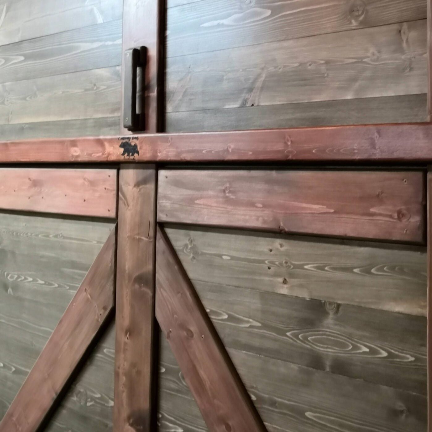 Queen Murphy Bed - Rustic Brown