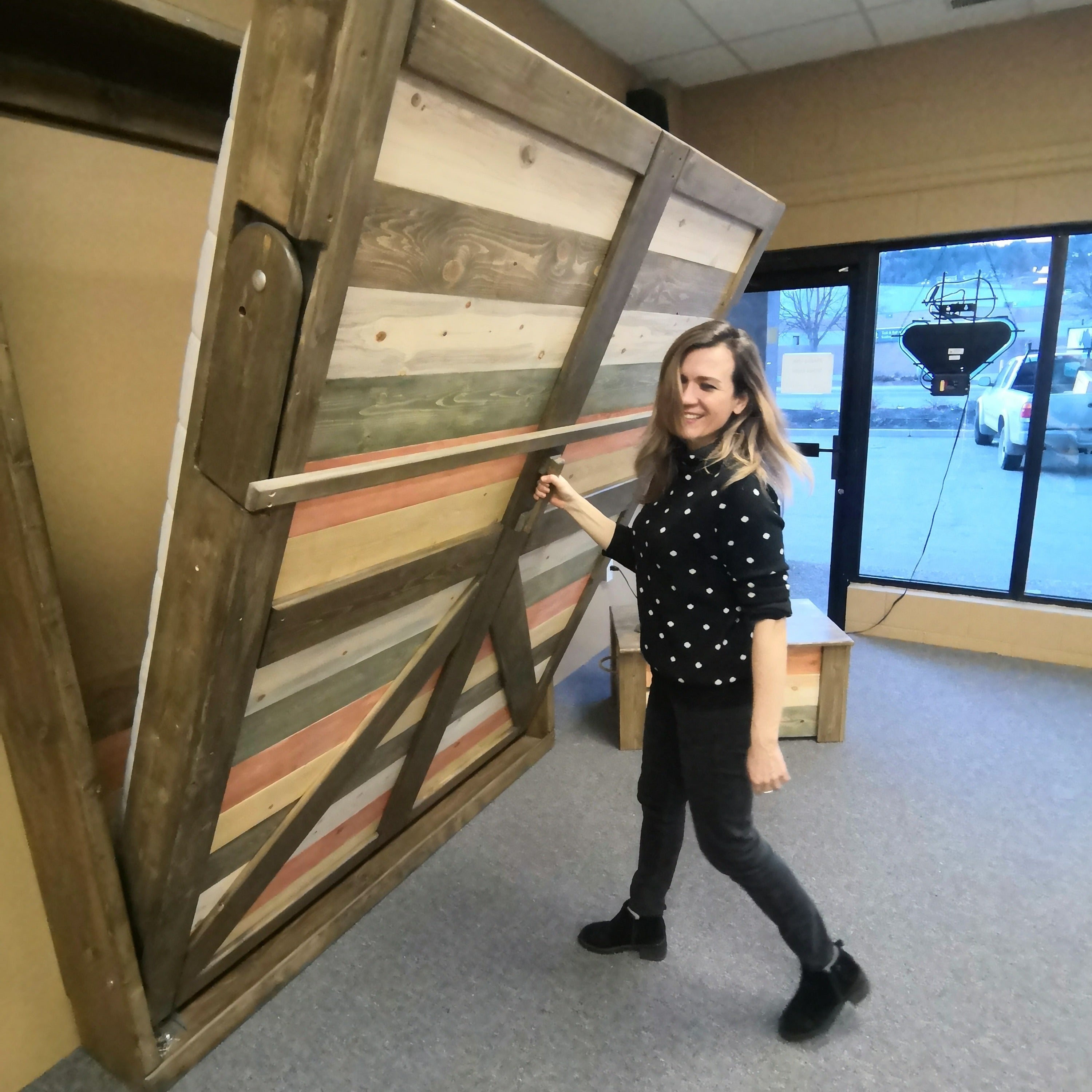 Queen Murphy Bed - Signature Red