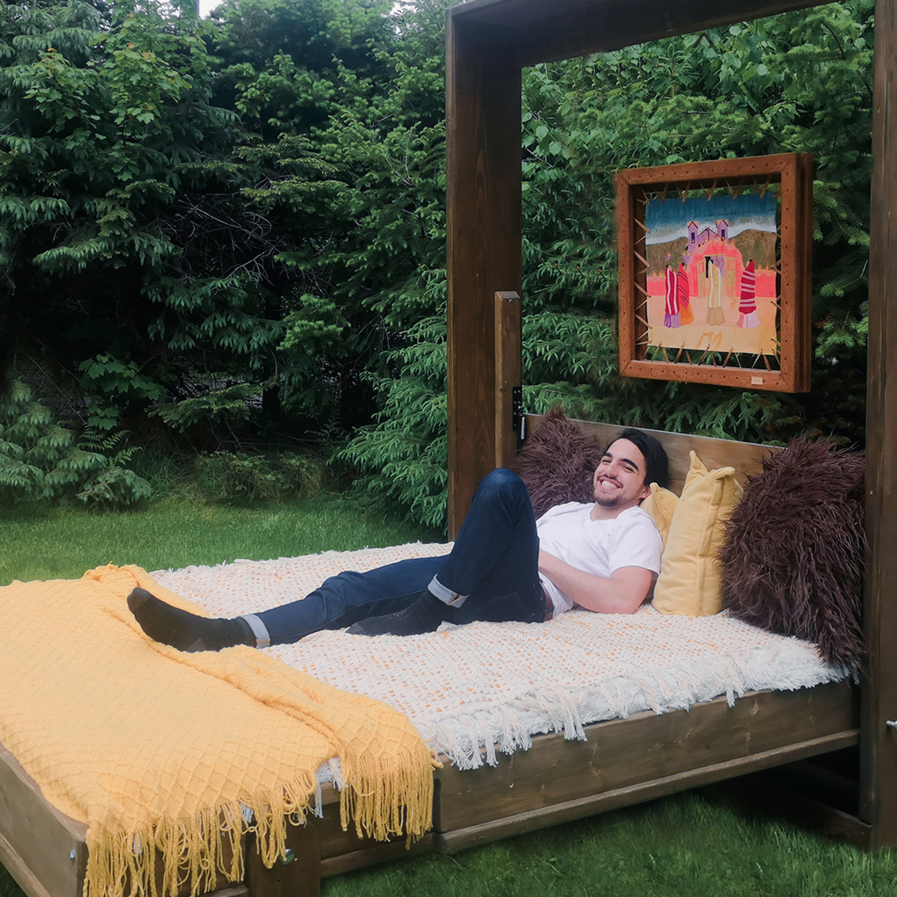 Queen Murphy Bed - Signature Red