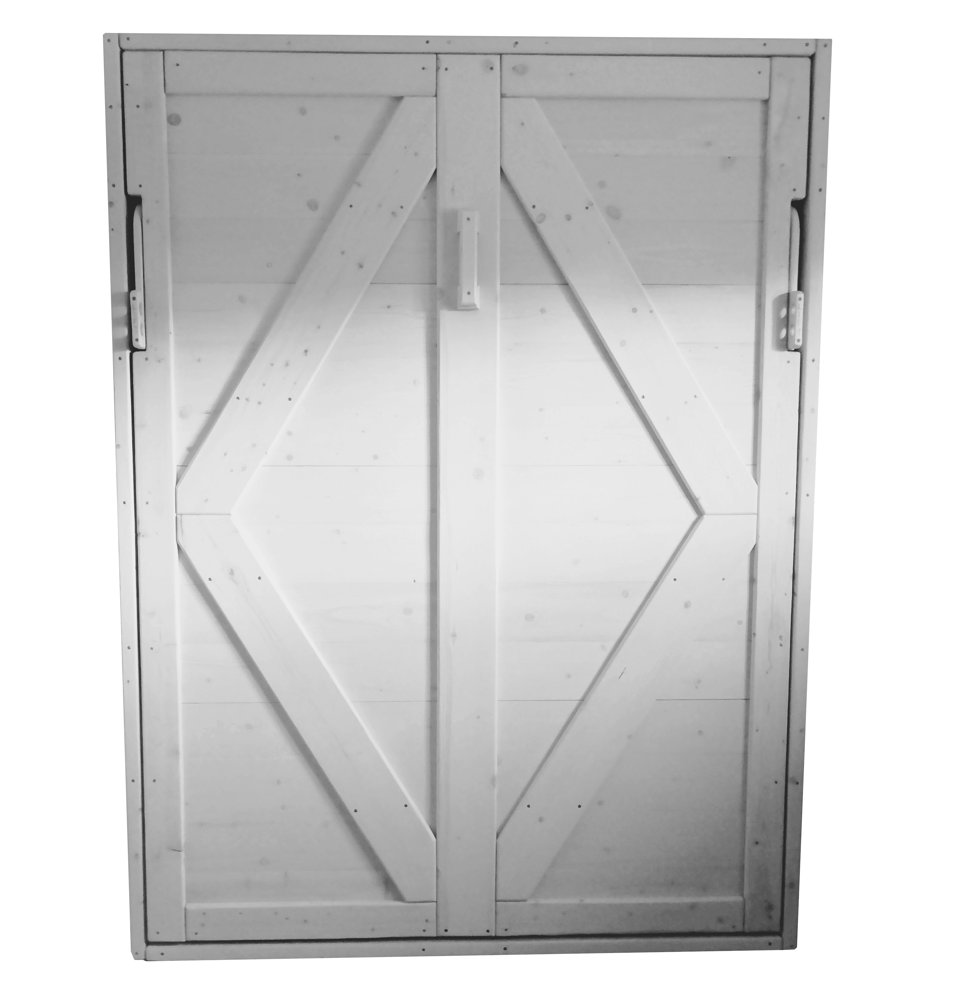 Queen Murphy Bed - White Wash