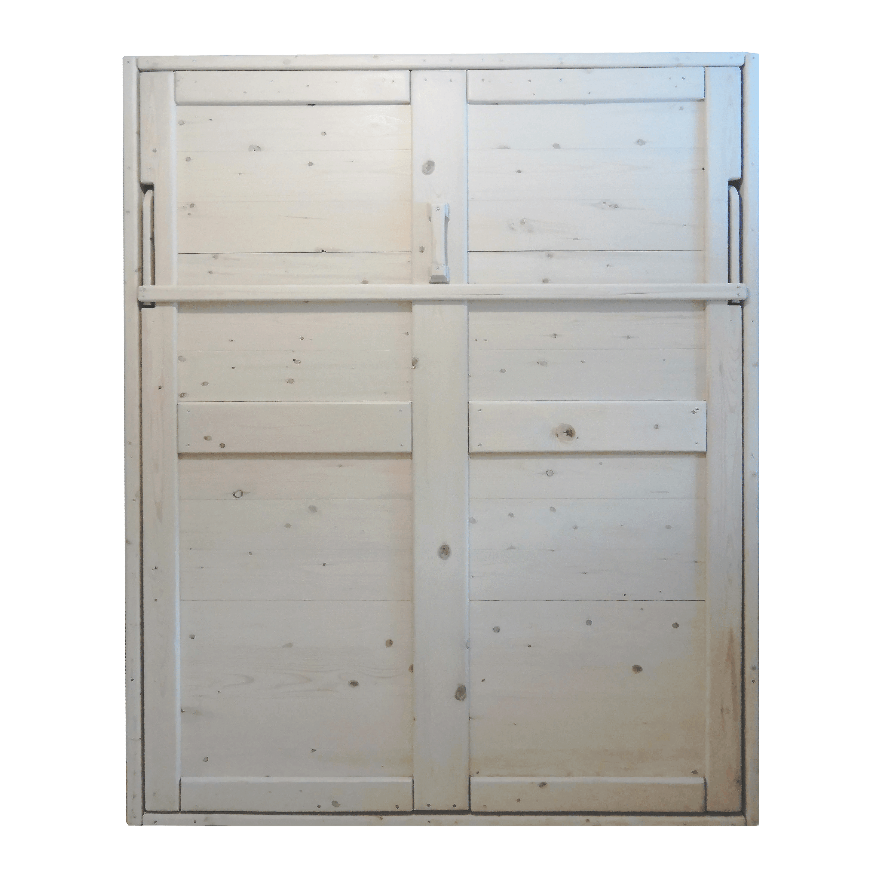 Queen Murphy Bed - White Wash