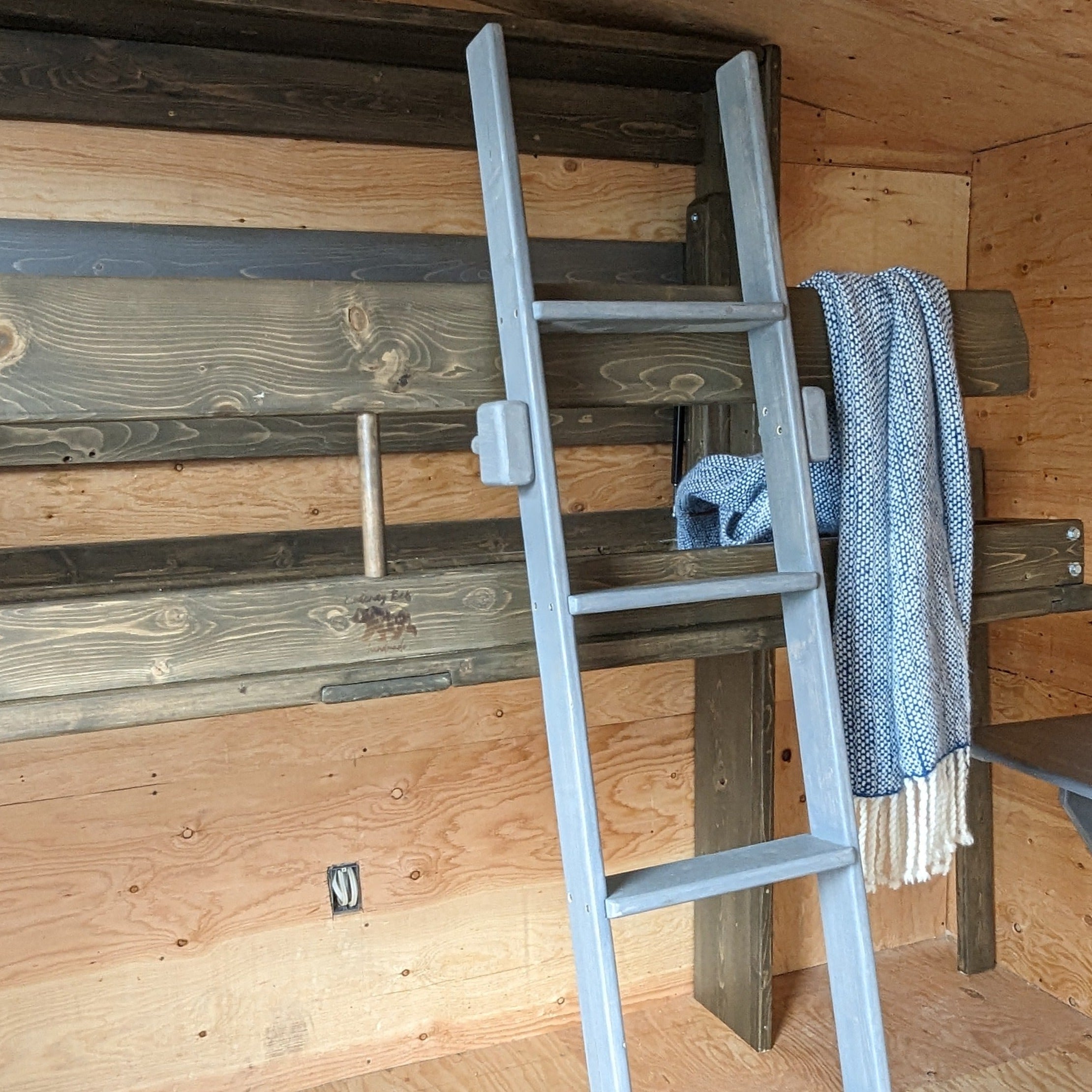 Signature Blue Twin Murphy Loft Bed - Kootenay Murphy Beds