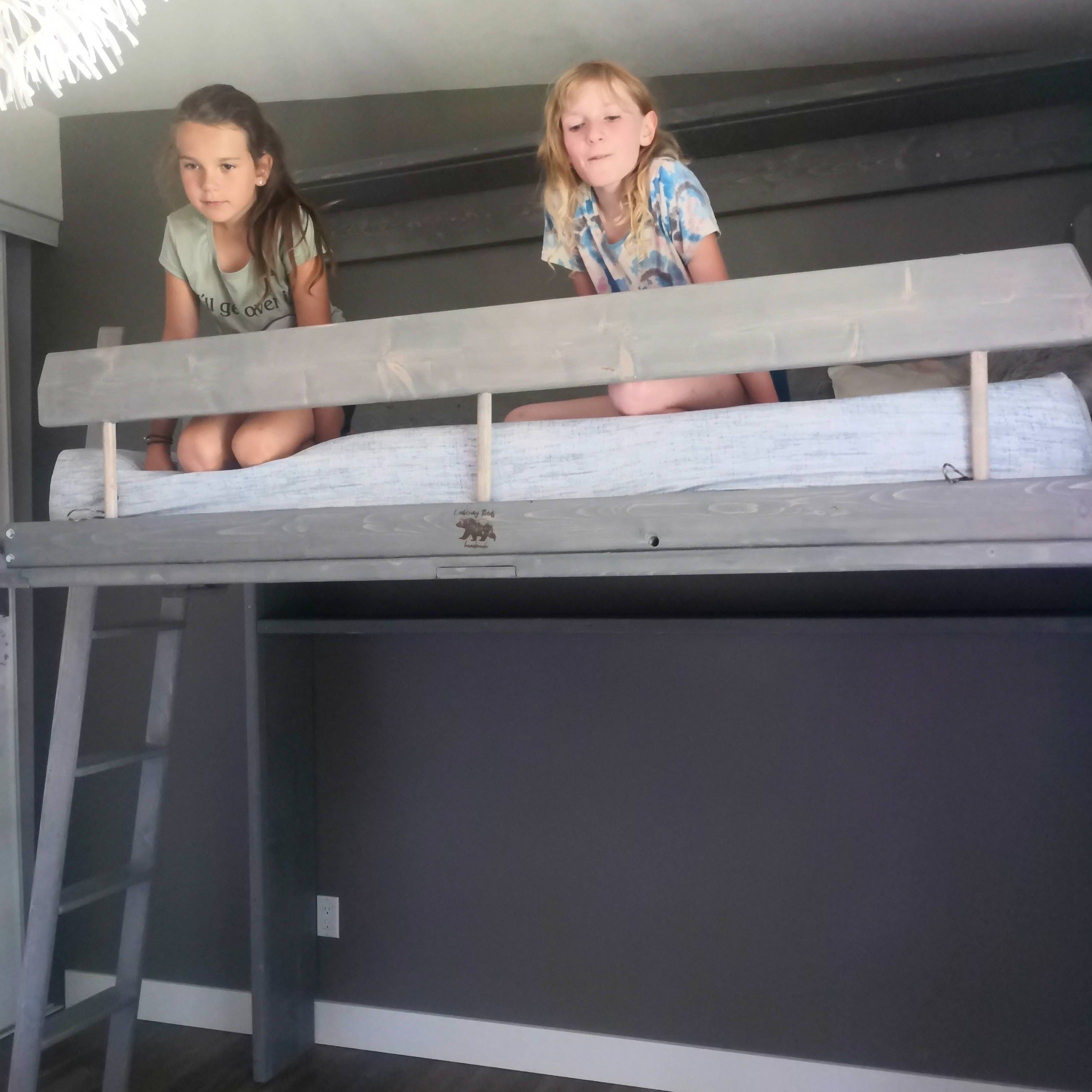Twin Murphy Loft Bed - Grey Diamond