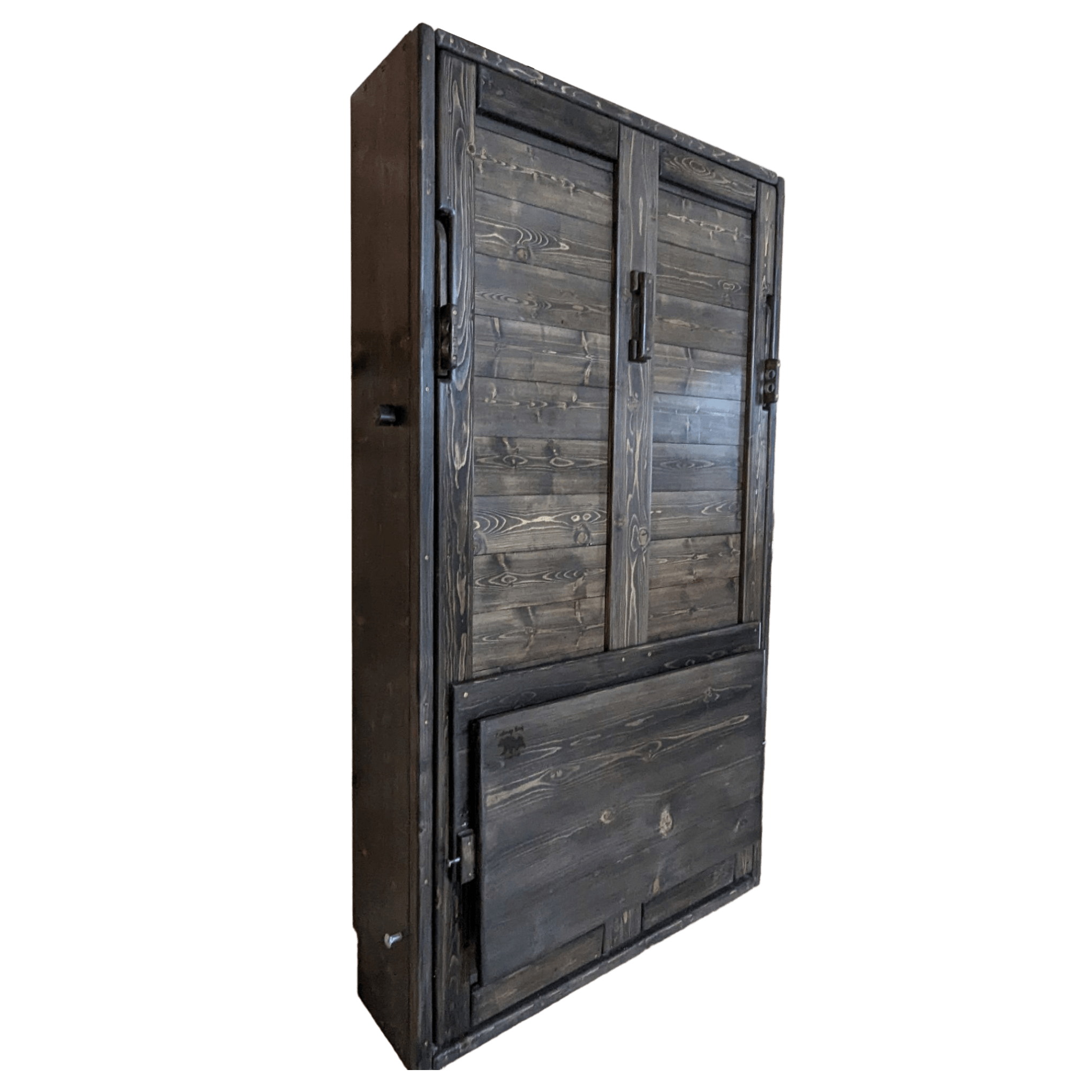 Twin Vertical Murphy Bed - Charcoal - Kootenay Murphy Beds