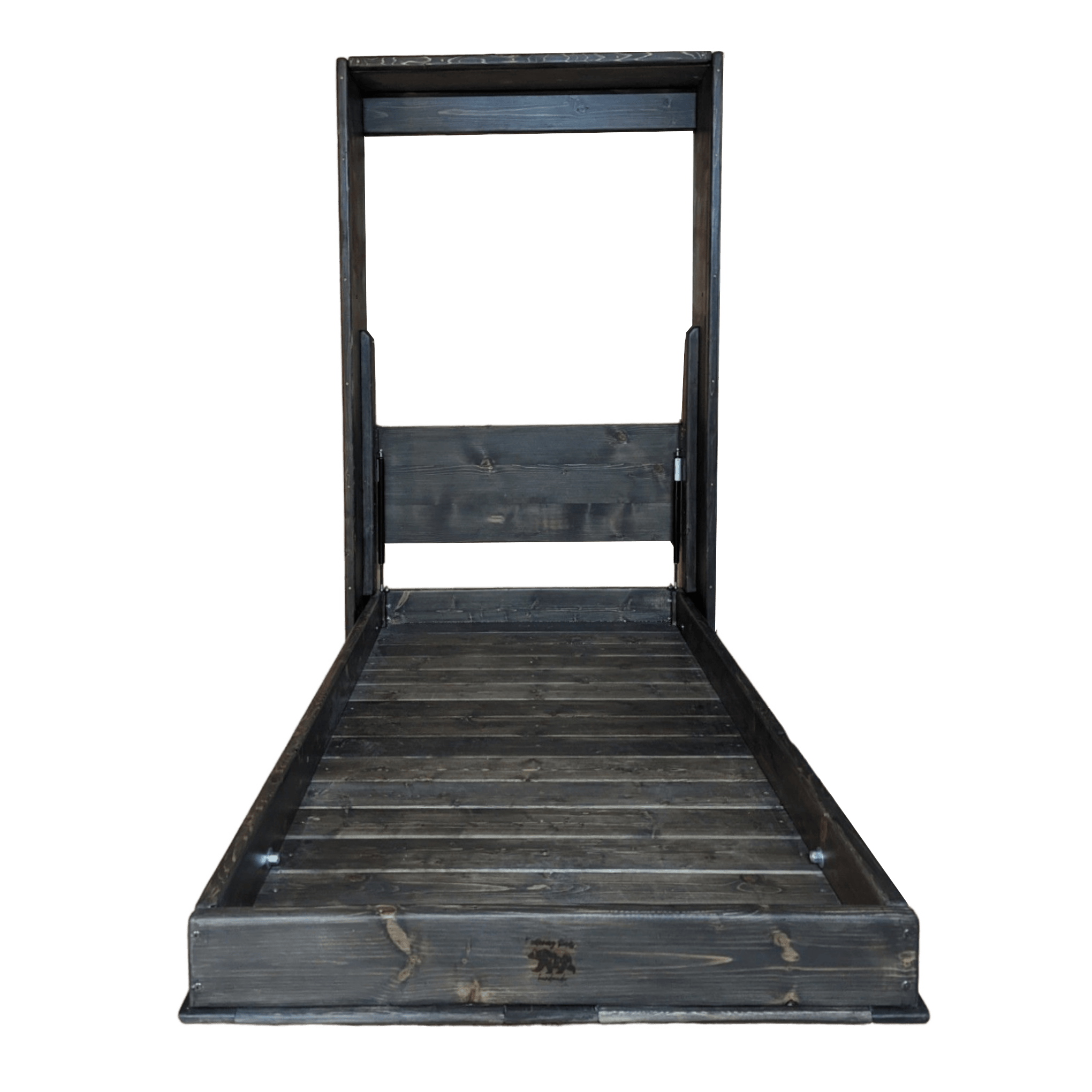 Twin Vertical Murphy Bed - Charcoal - Kootenay Murphy Beds