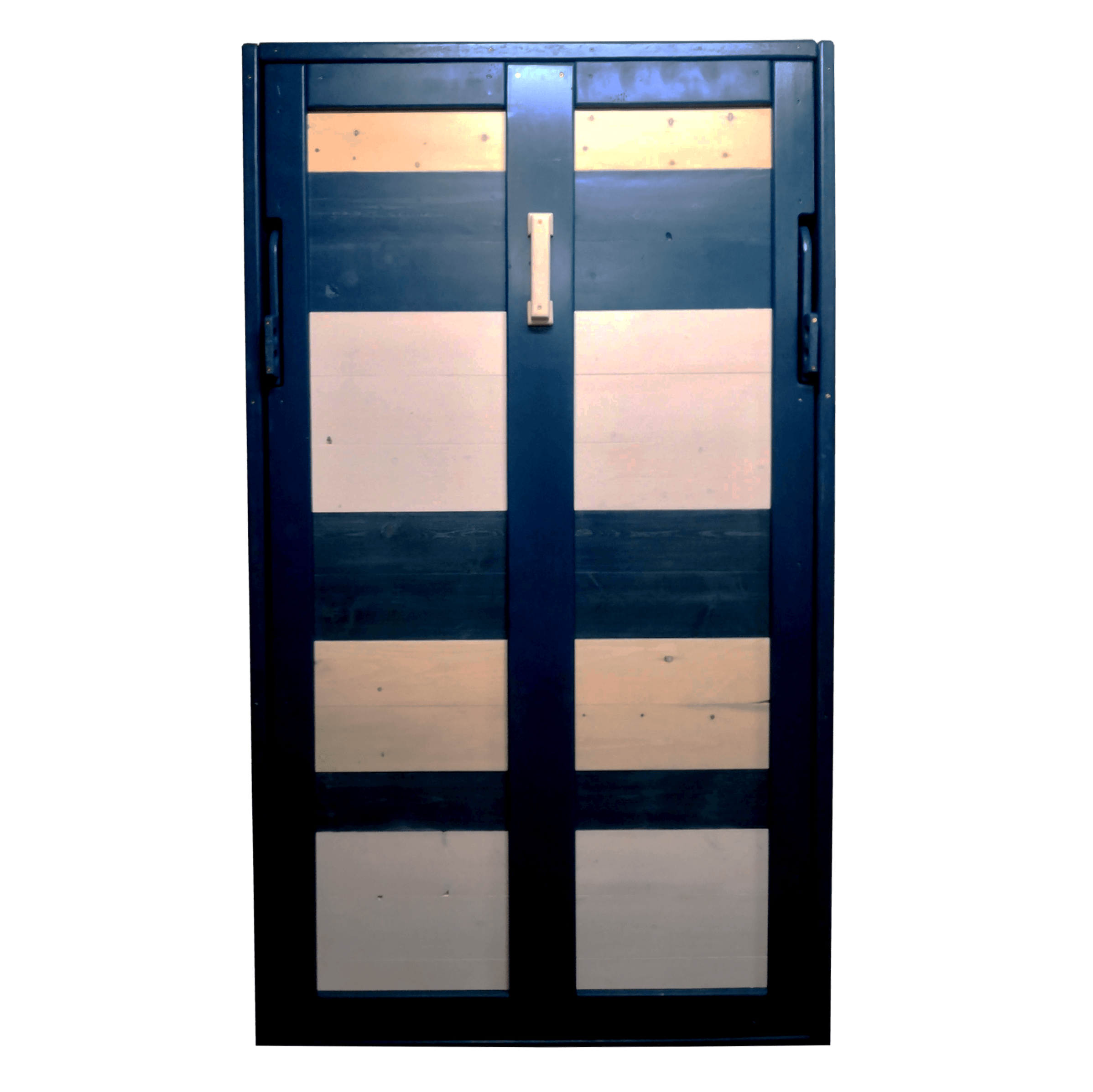 Twin Vertical Murphy Bed - Coastal Blue - Kootenay Murphy Beds
