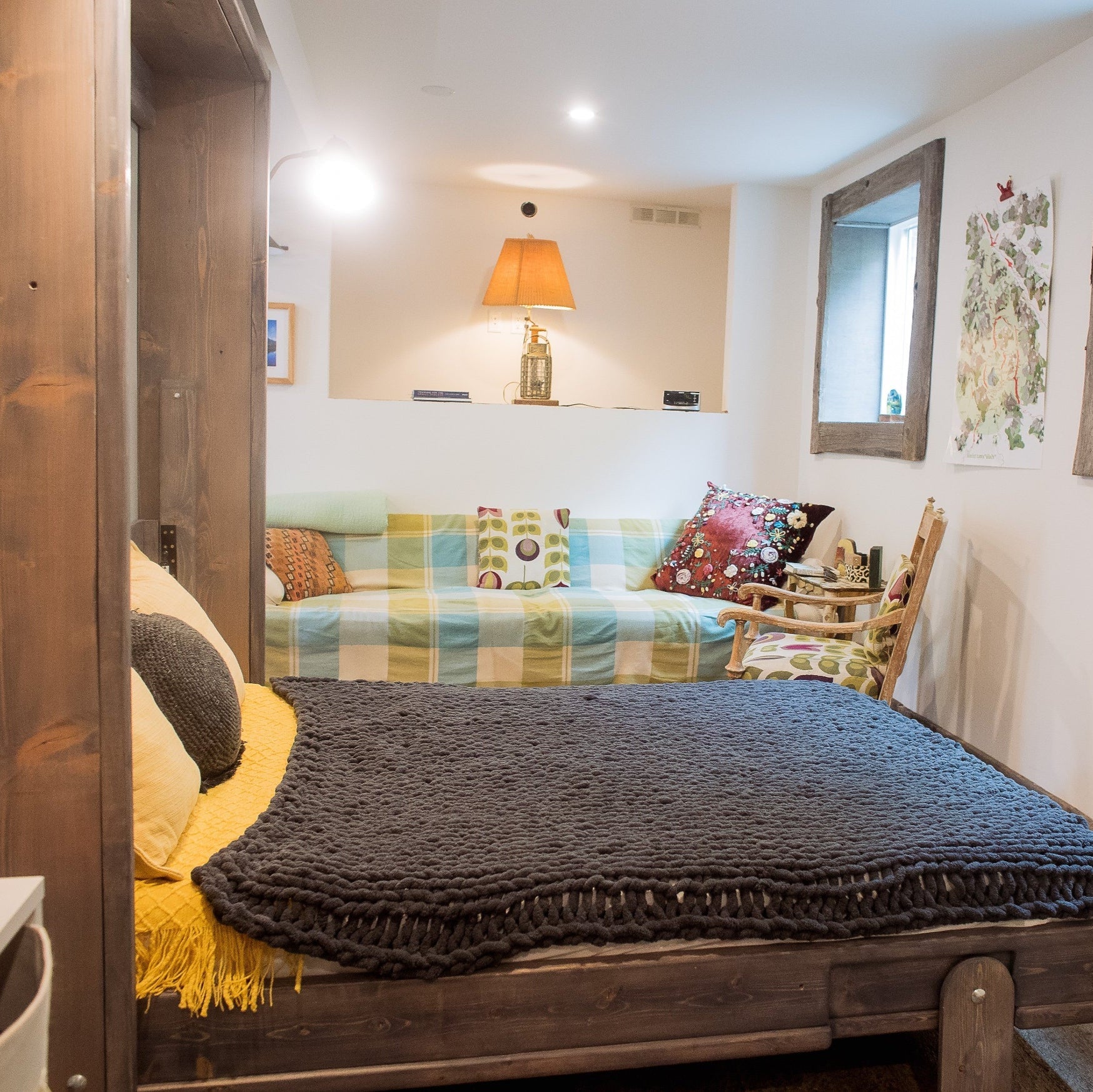 Double Murphy Bed - Charcoal - Kootenay Murphy Beds