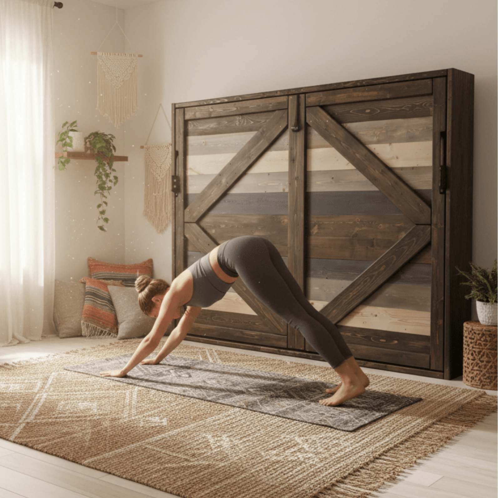 Horizontal Murphy Bed - Blue Signature - Kootenay Murphy Beds