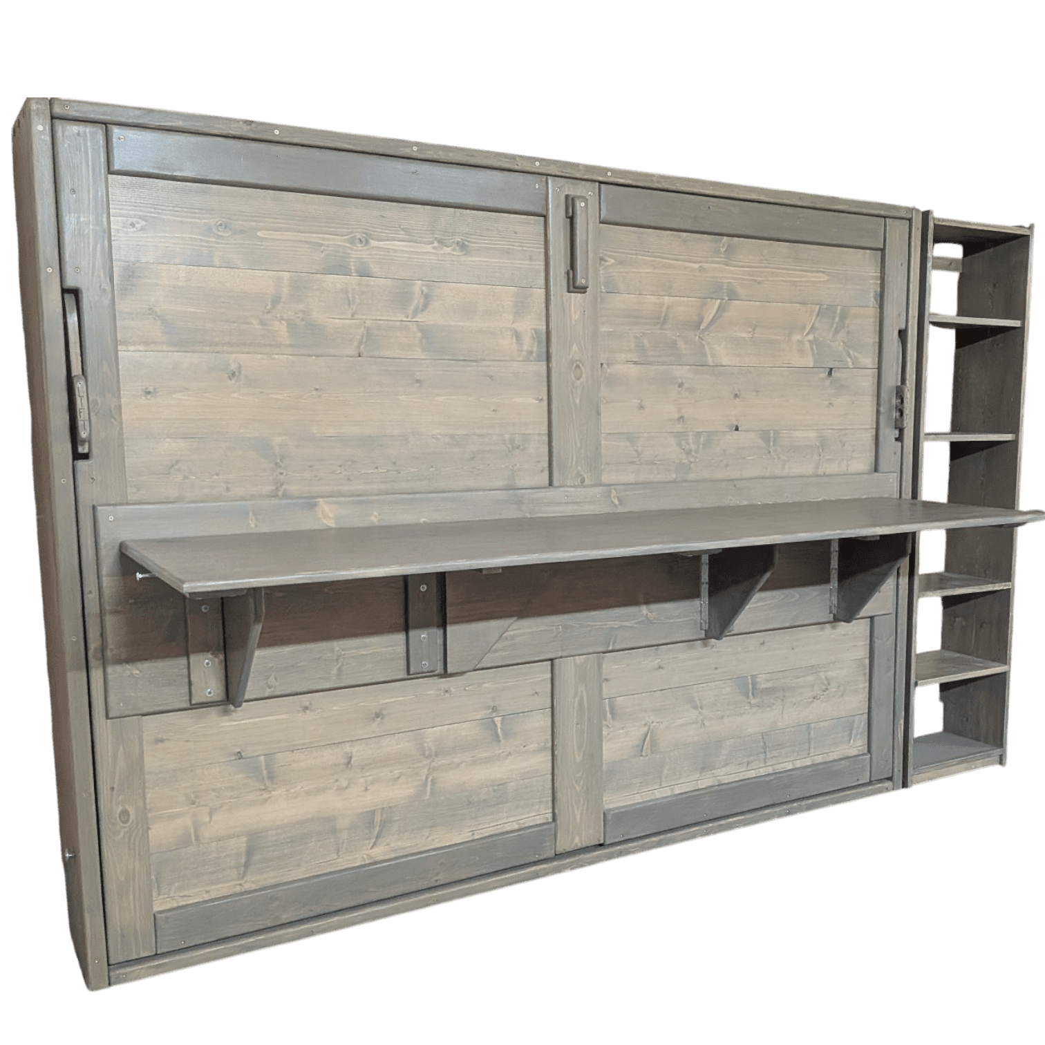 Horizontal Murphy Bed - Sandstone Green - Kootenay Murphy Beds