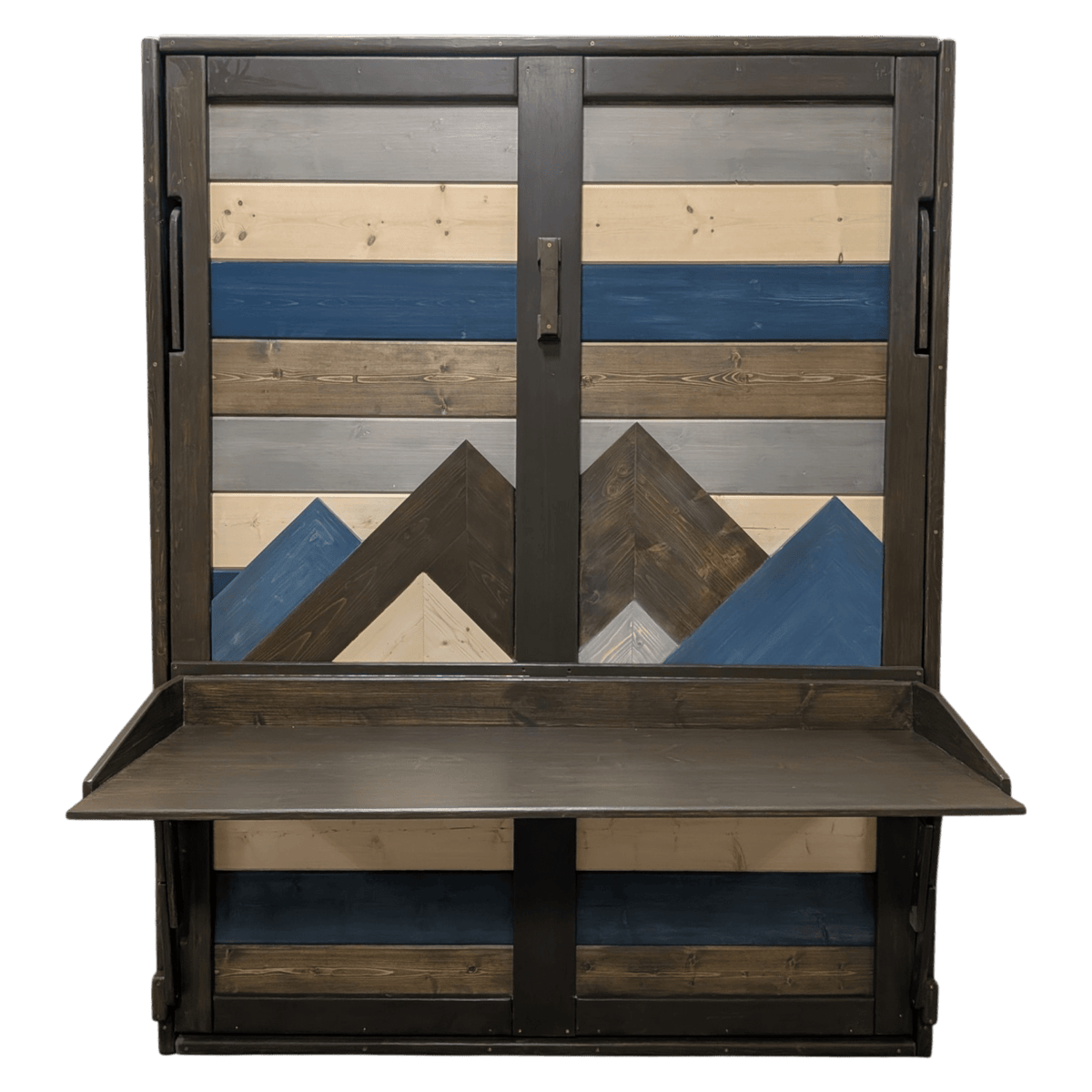 Murphy Bed with Desk - Blue Signature - Kootenay Murphy Beds