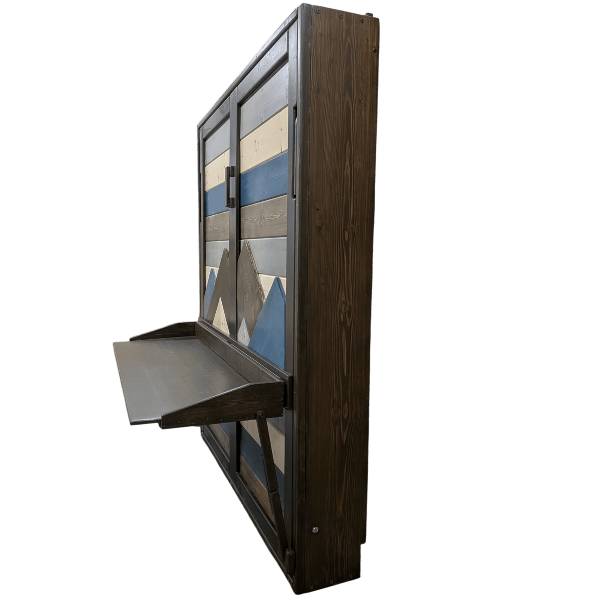 Murphy Bed with Desk - Blue Signature - Kootenay Murphy Beds