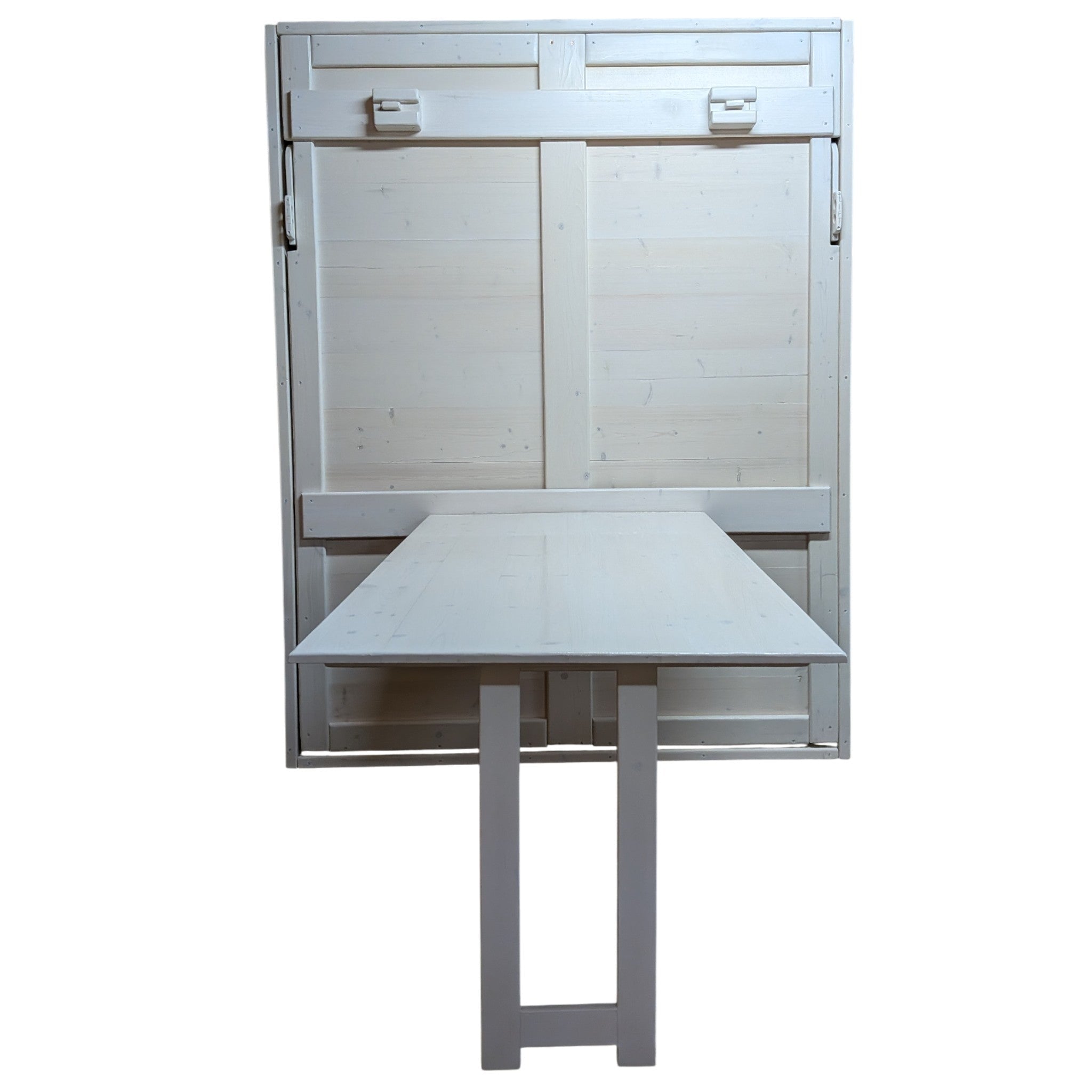 Murphy Bed With Dining Table White - Kootenay Murphy Beds