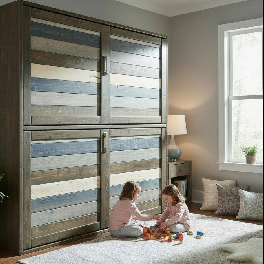 Murphy Bunks - Signature Blue - Kootenay Murphy Beds