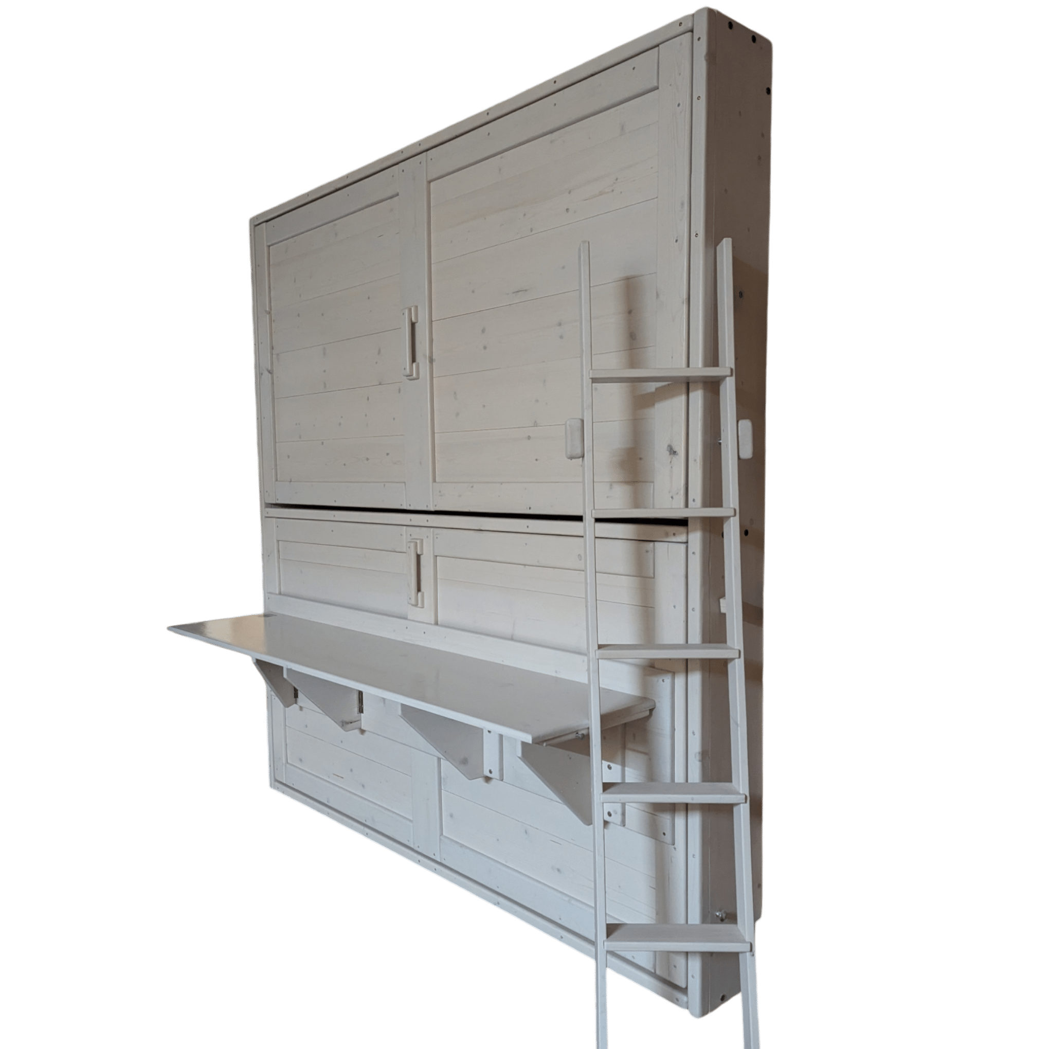 Murphy Bunks - White - Kootenay Murphy Beds