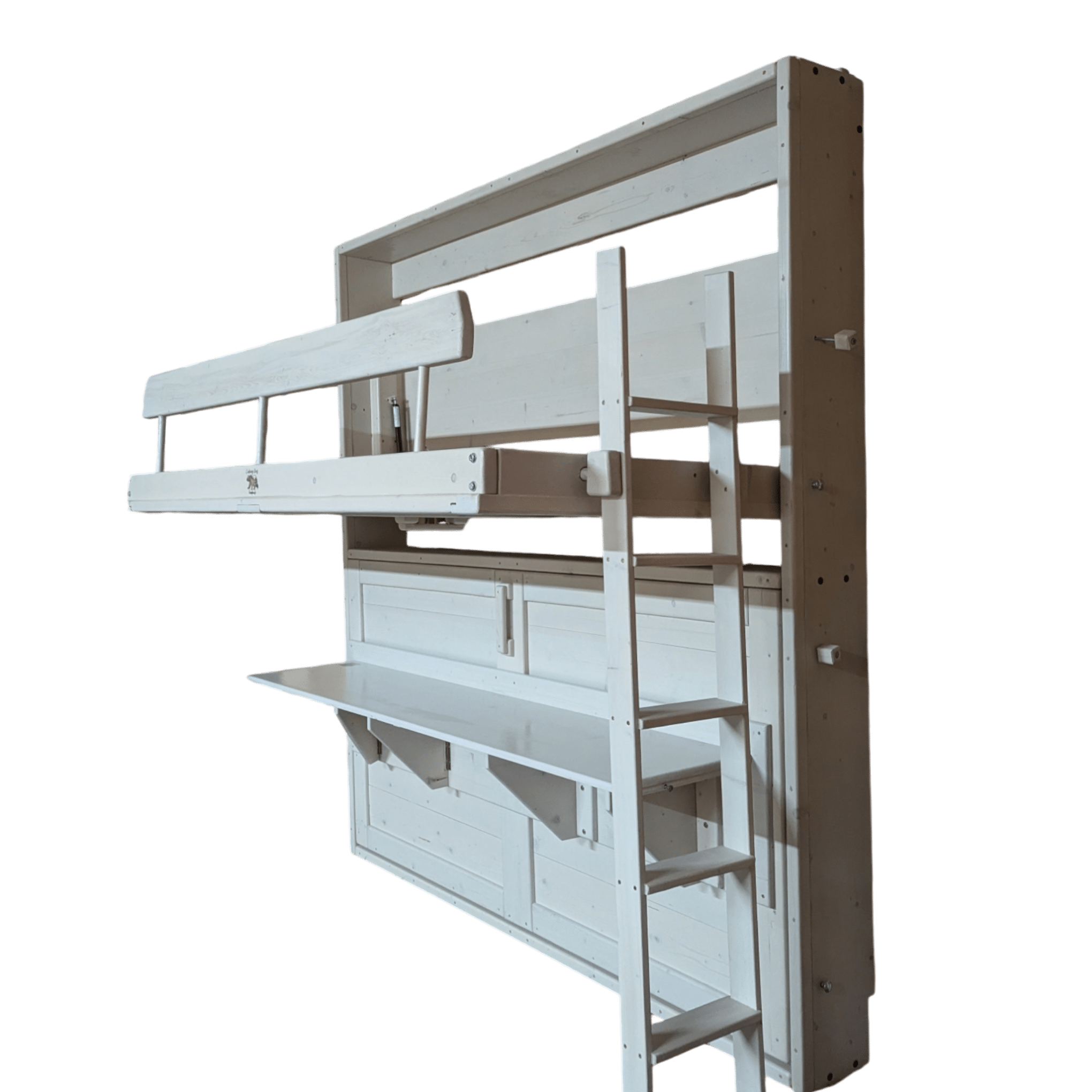 Murphy Bunks - White - Kootenay Murphy Beds