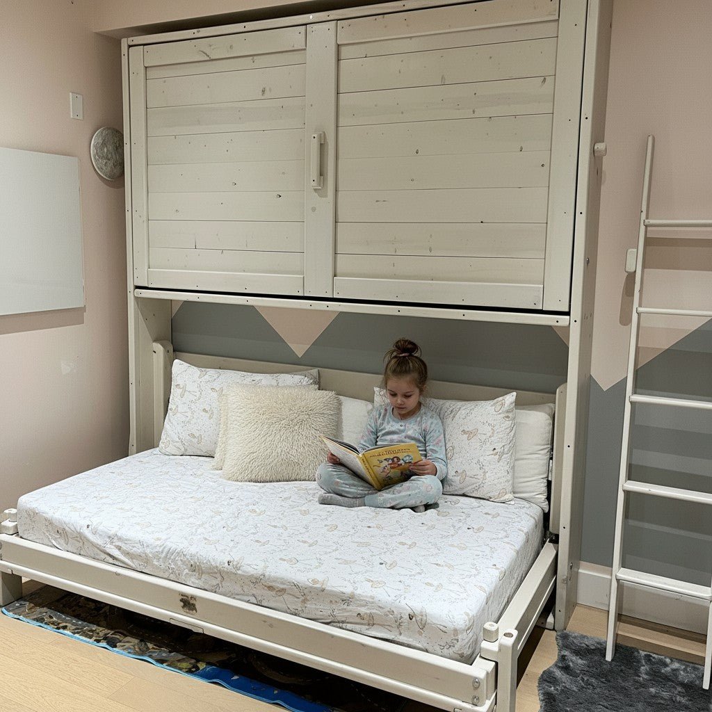 Murphy Bunks - White - Kootenay Murphy Beds